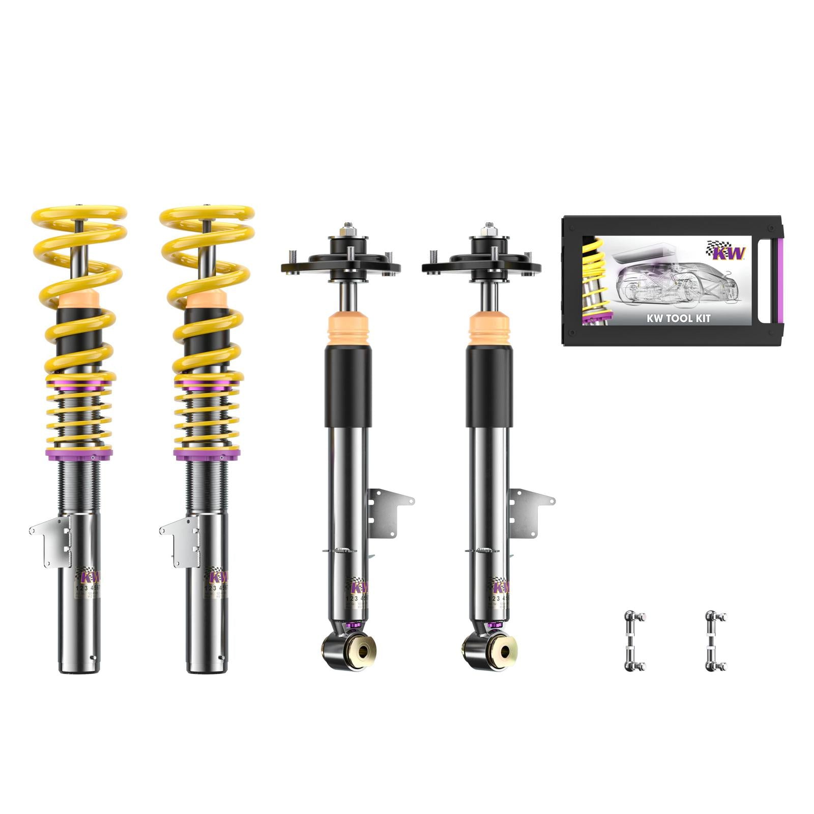 KW Coilover suspension V3 inox (incl. deactivation for electronic dampers) BMW X5 (E70) 02/2006-07/2013 (35220089)