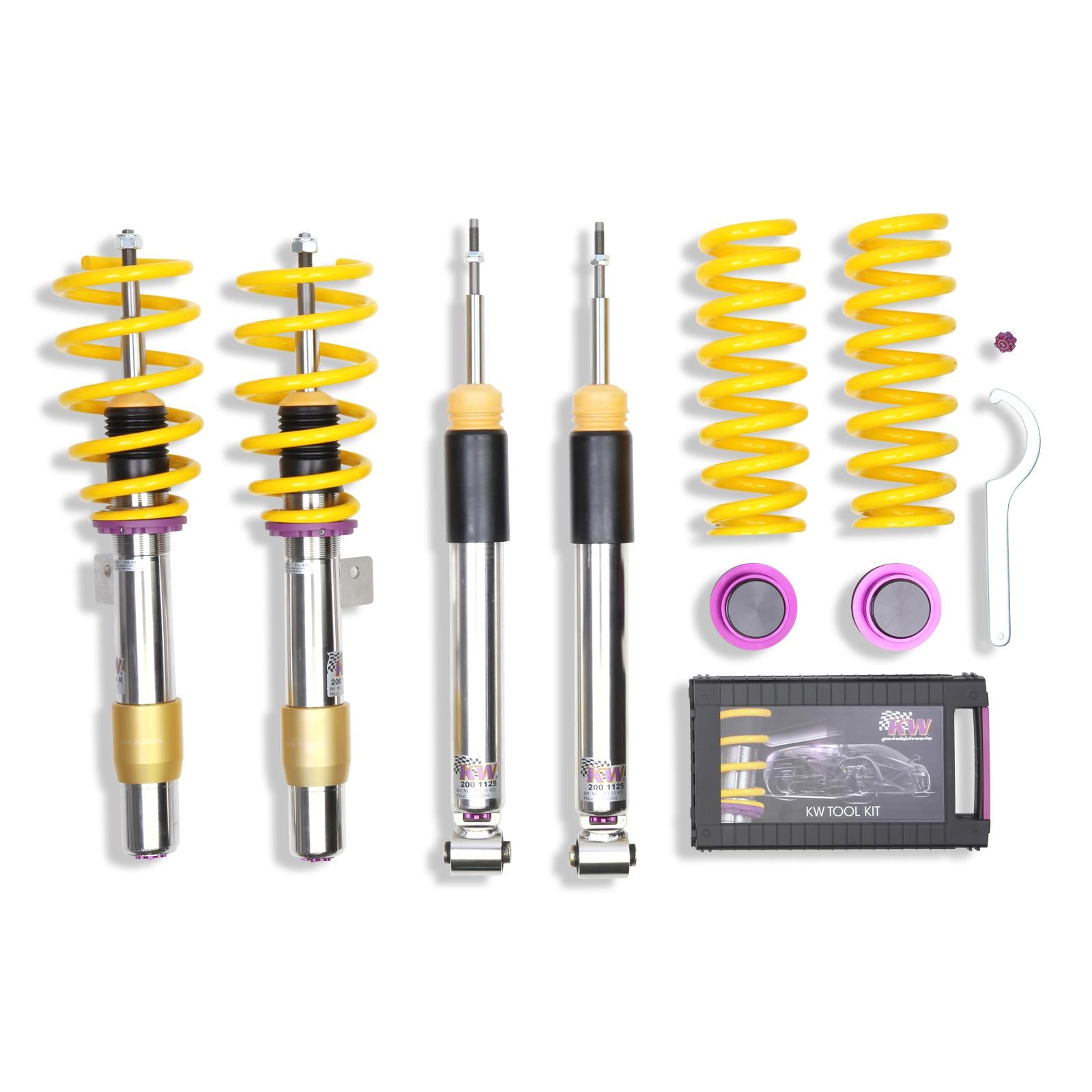 KW Coilover suspension V3 inox BMW 1 Coupe (E82) 10/2006-10/2013 (35220095)