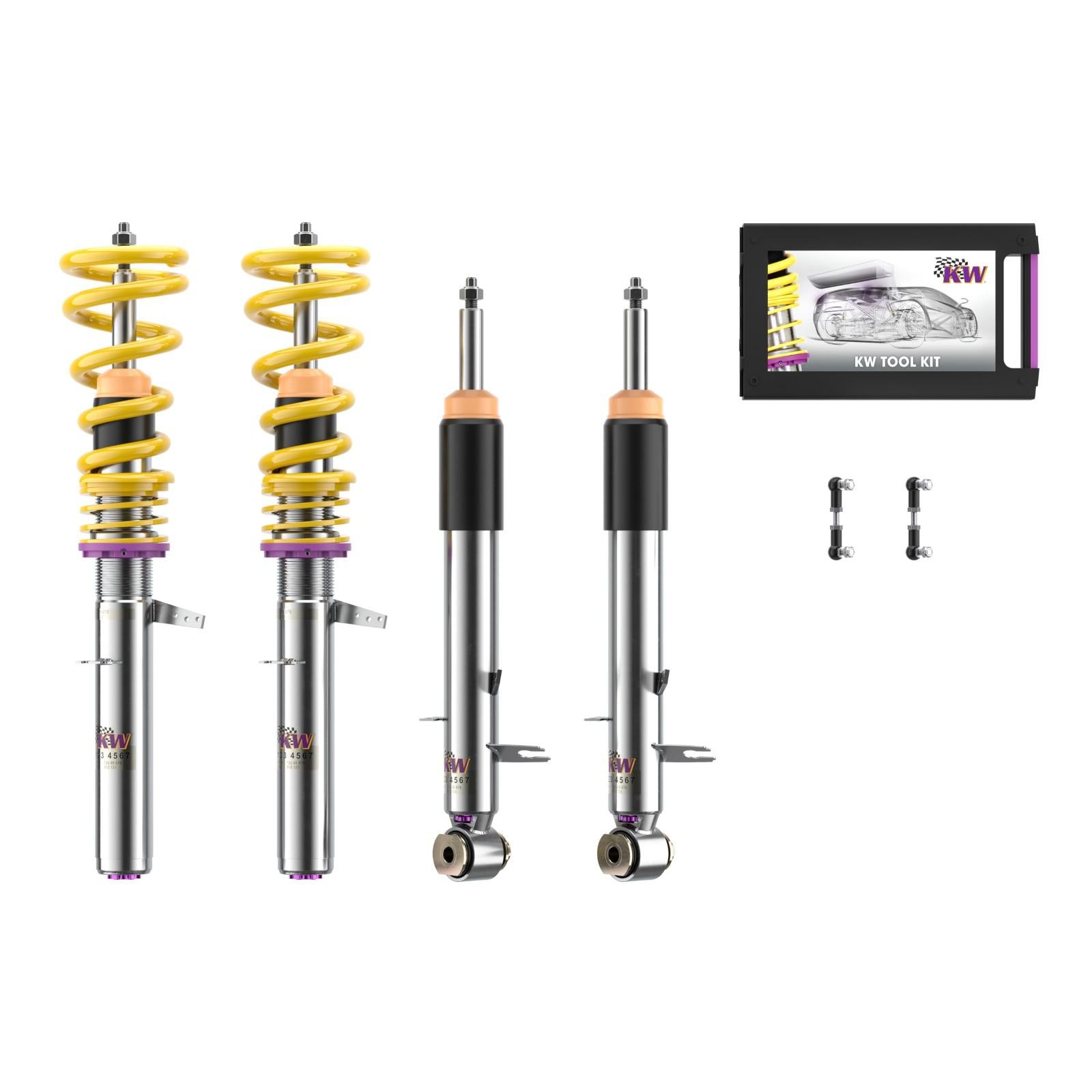 KW Coilover suspension V3 inox BMW X5 (F15, F85) 08/2013-07/2018 (352200AL)