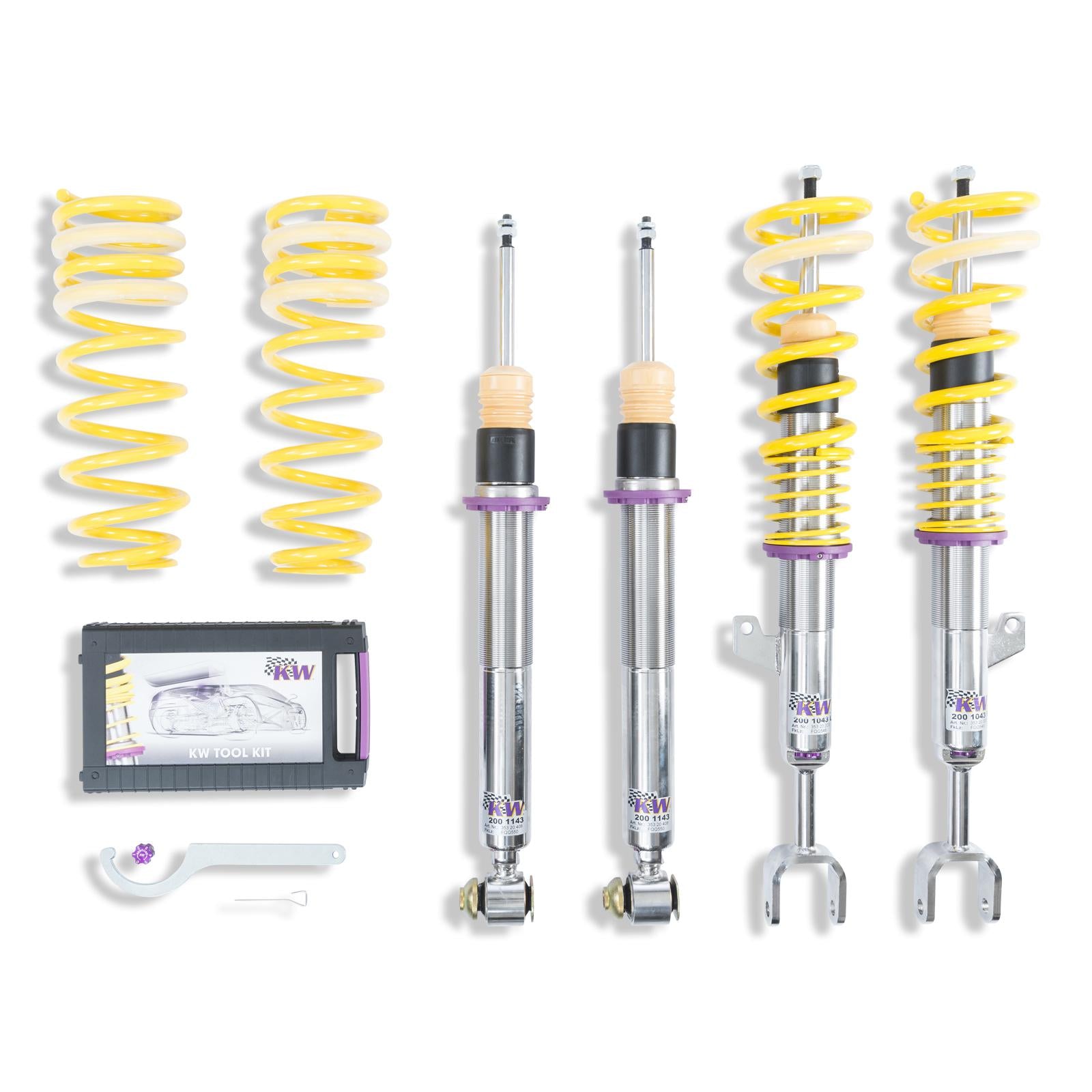 KW Coilover suspension V3 inox BMW 5 (G30, F90) 09/2016- (352200BU)