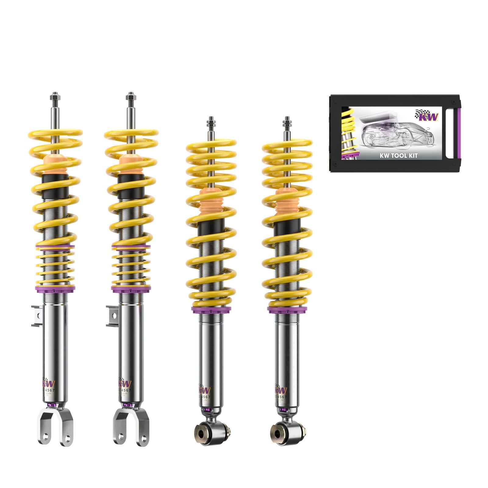 KW Coilover suspension V3 inox (incl. deactivation for electronic dampers) BMW 5 (G30, F90) 09/2016- (352200BY)