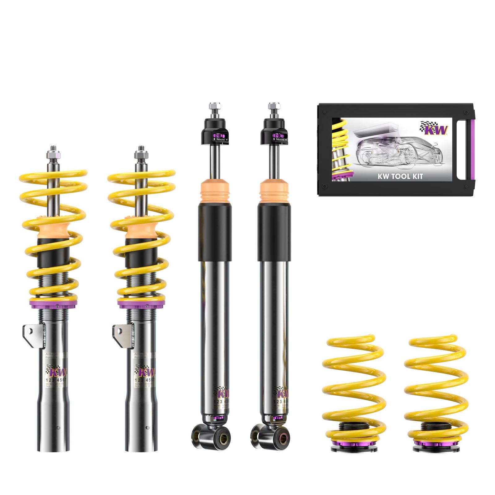 KW Coilover suspension V3 inox BMW 2 Active Tourer (F45) 11/2013- (352200CA)