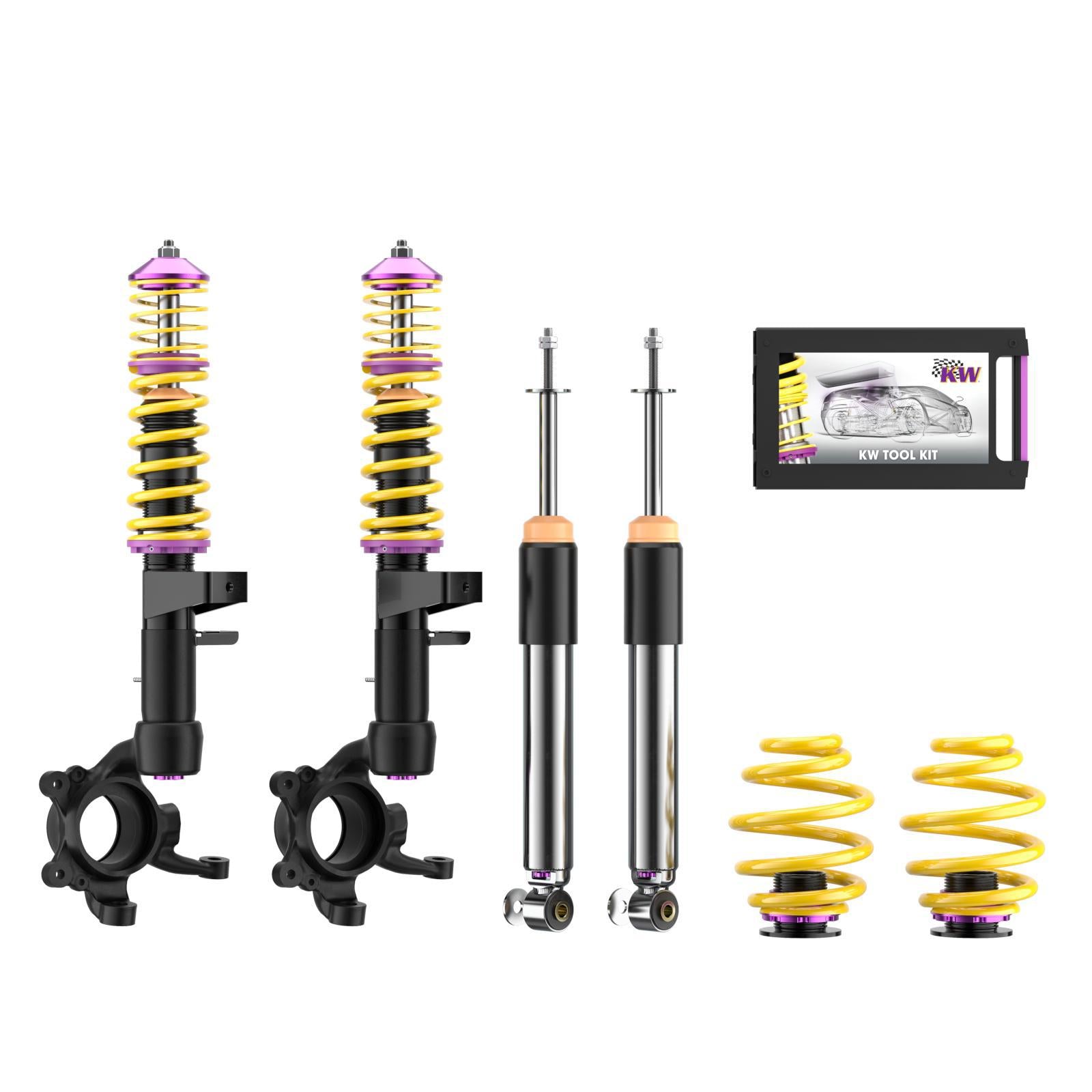 KW Coilover suspension V3 (FA struts in exchange) for BMW 3 (E30) 3/1, 3/A, M3 09/1982-03/1992