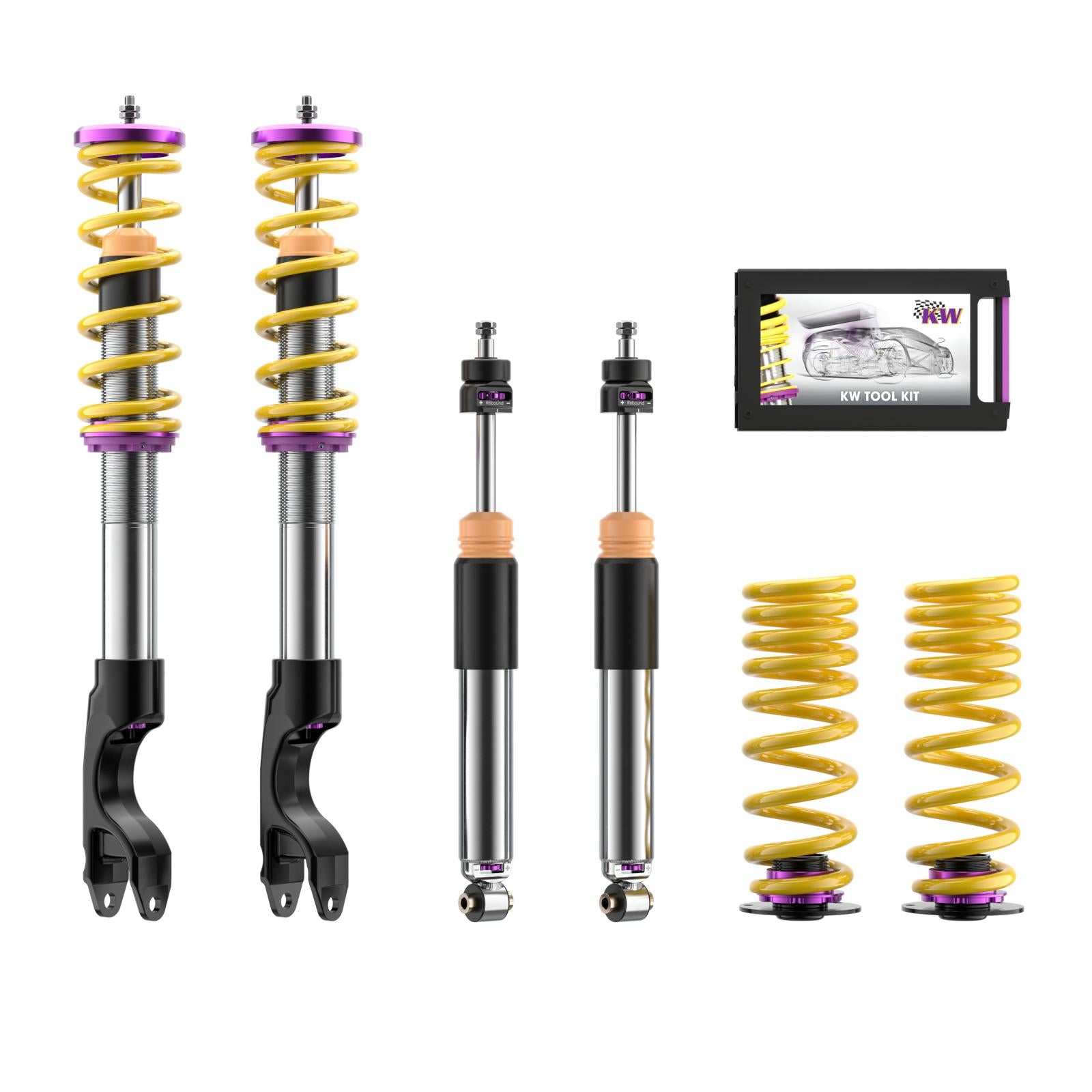 KW Coilover suspension V3 inox MERCEDES-BENZ GLC (X253) 06/2015-