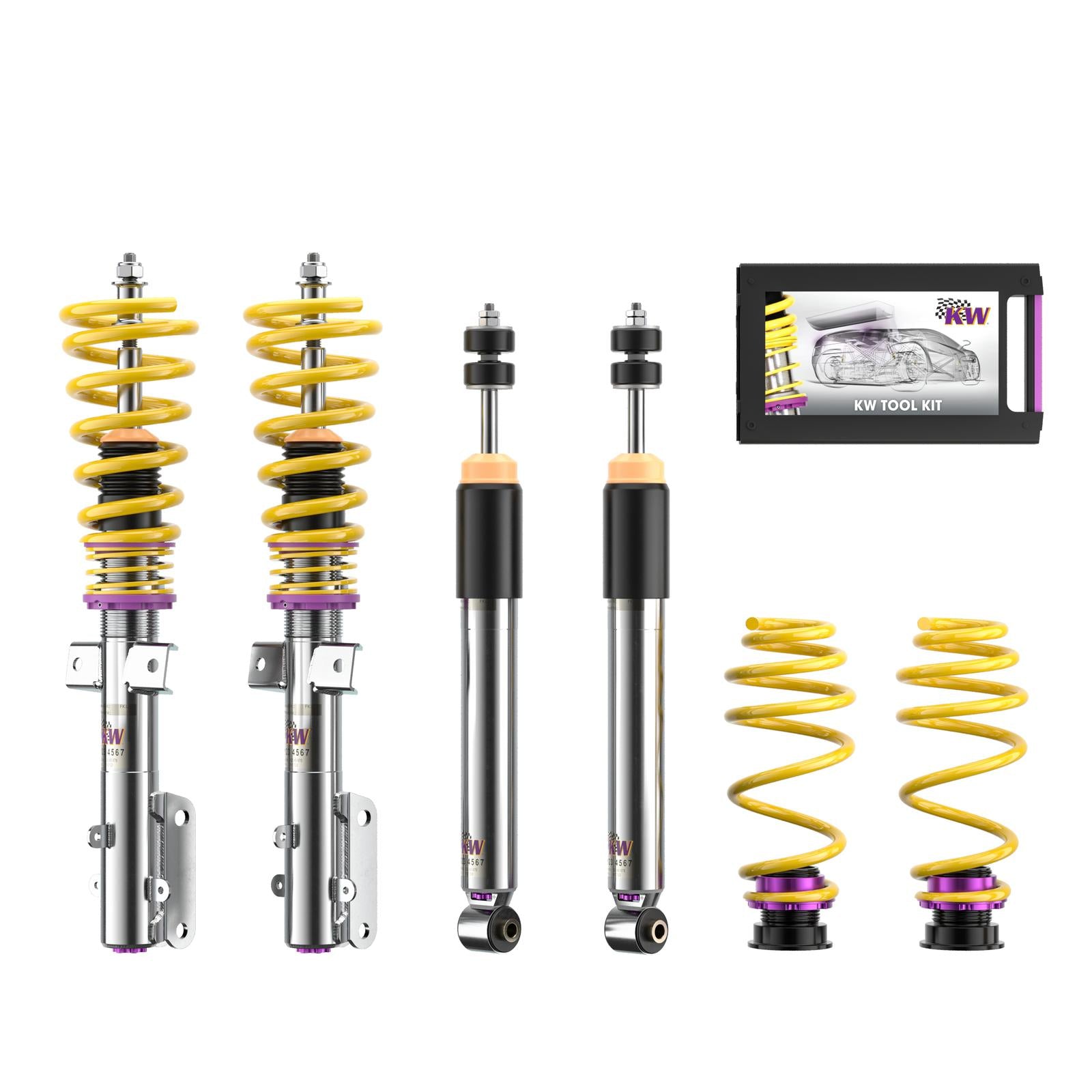 KW Coilover suspension V3 inox FORD USA MUSTANG Coupe 12/2004-
