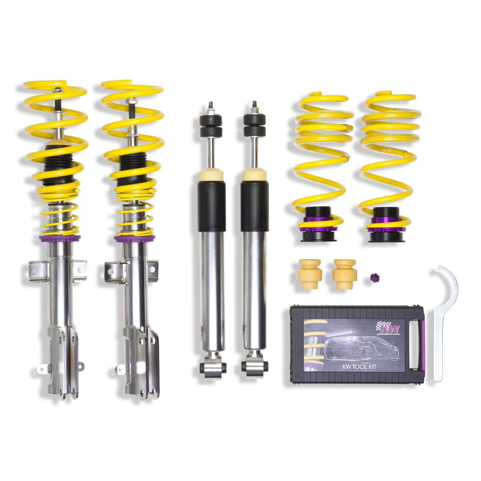 KW Coilover suspension V3 inox FORD USA MUSTANG Convertible 09/2005-