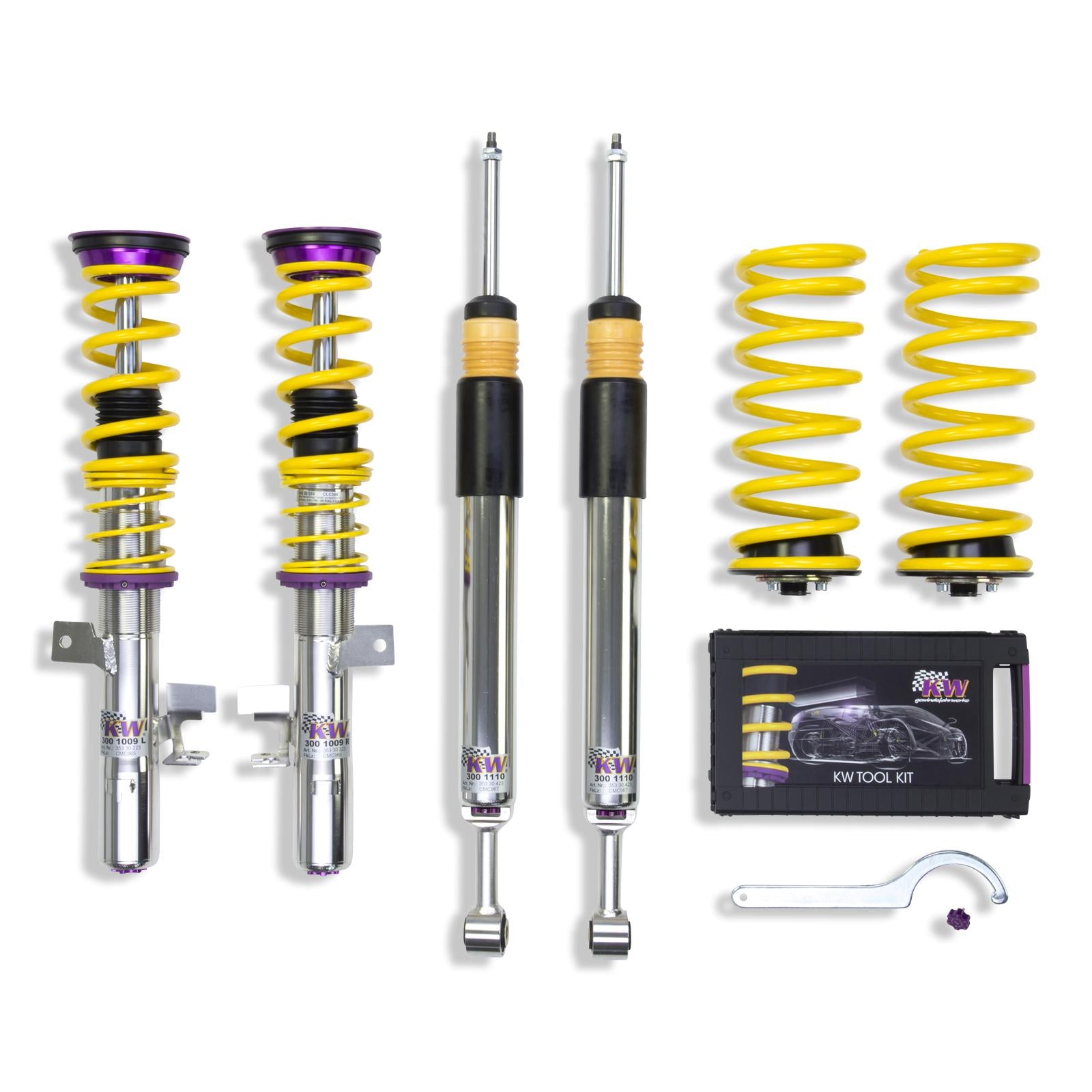 KW Coilover suspension V3 inox VOLVO V40 Hatchback (525, 526) 03/2012-