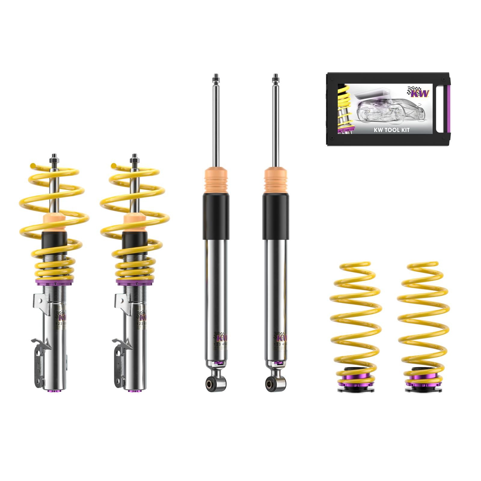 KW Coilover suspension V3 inox FORD FIESTA VI (CB1, CCN) 06/2008-