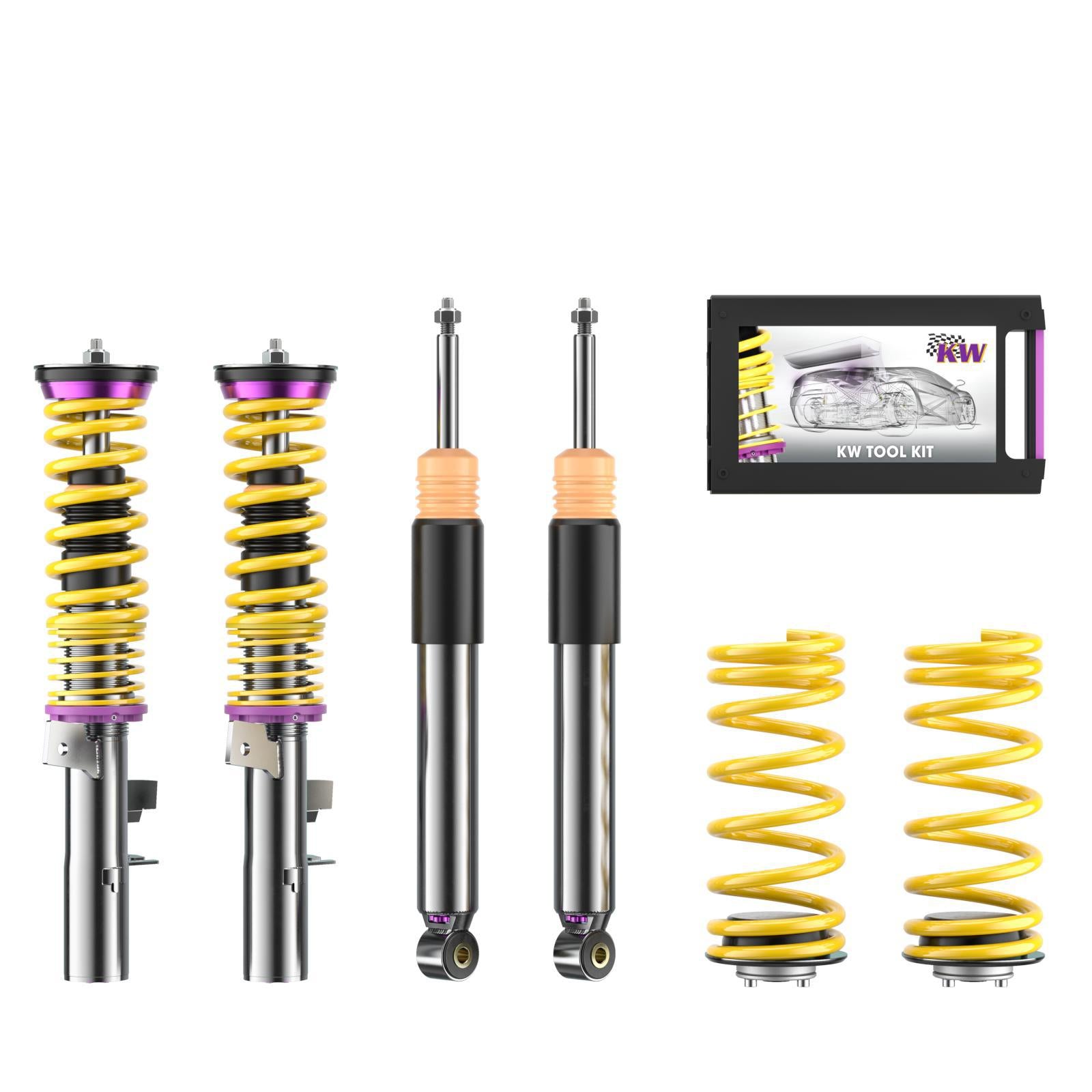 KW Coilover suspension V3 inox FORD FOCUS III 07/2010- (35230067)