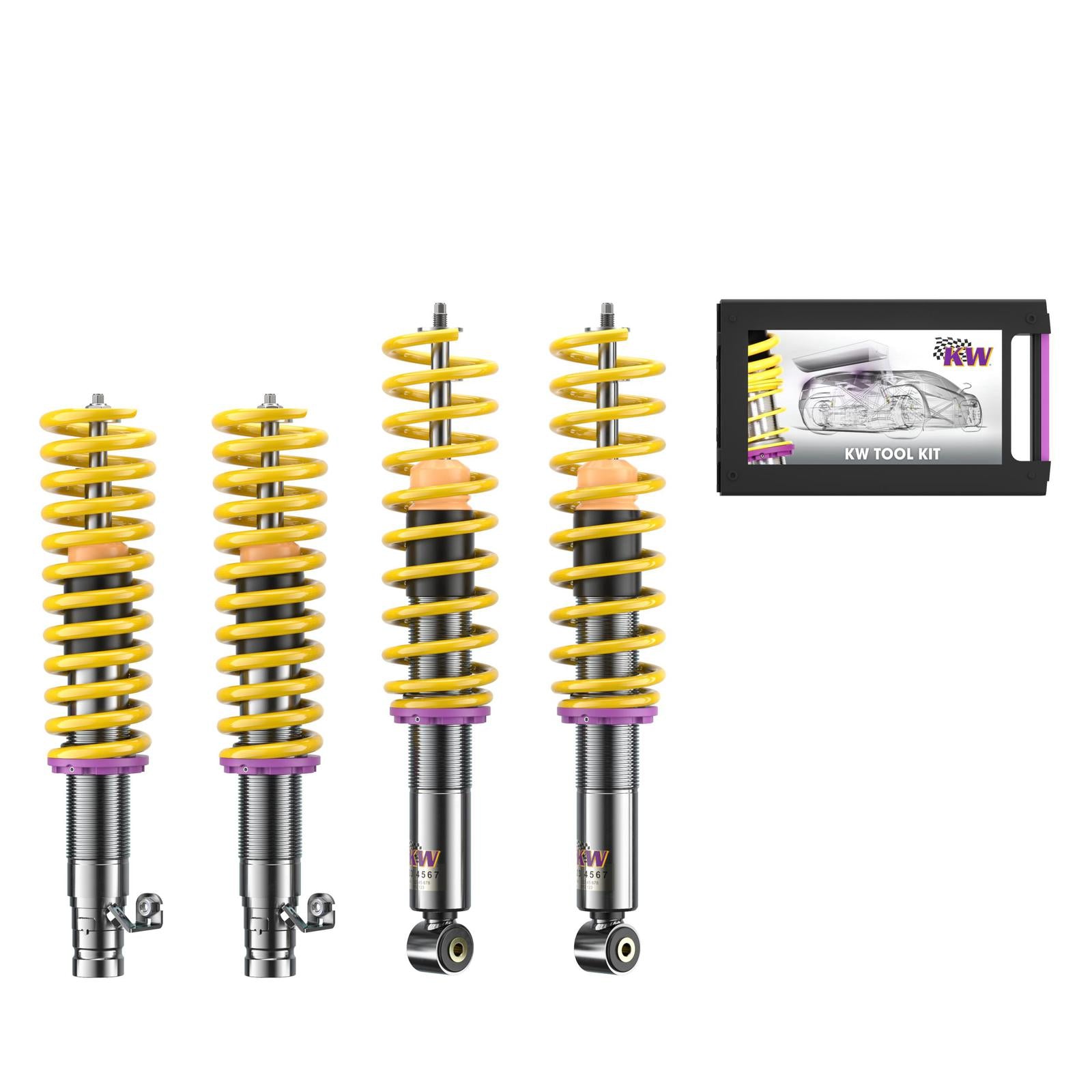 KW Coilover suspension V3 inox HONDA INTEGRA Coupe (DC2, DC4) 07/1993-11/2001 (35250004)