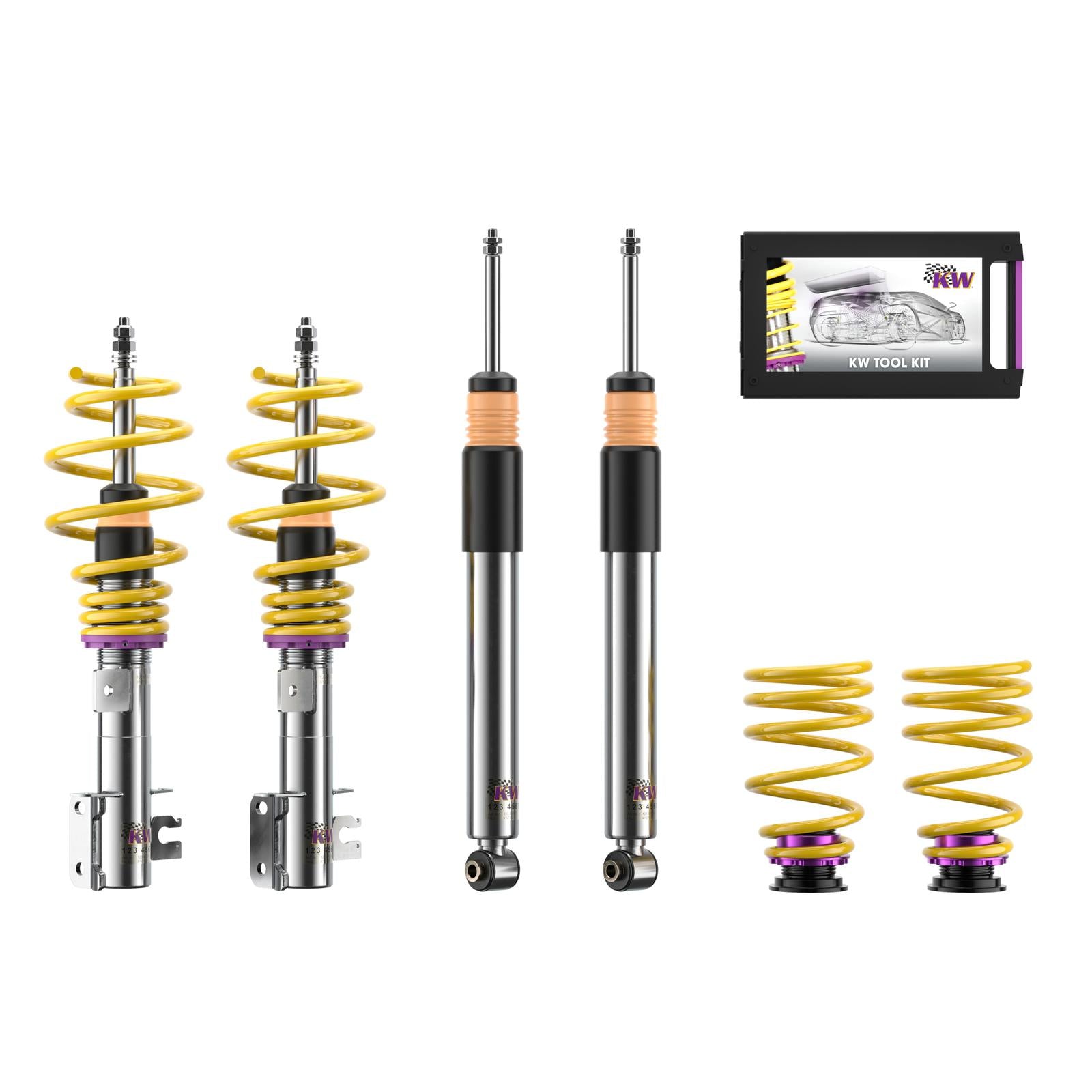 KW Coilover suspension V3 inox OPEL CORSA D (S07) 07/2006-08/2014 (35260053)