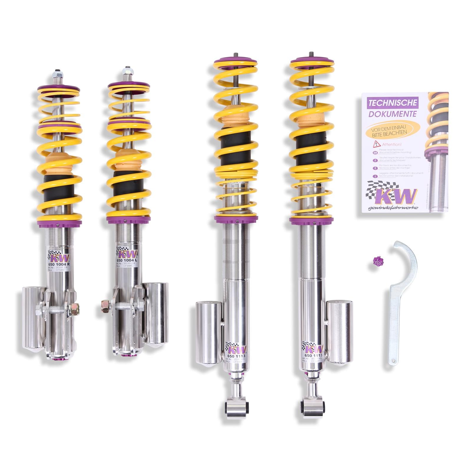 KW Coilover suspension V3 inox MITSUBISHI LANCER VIII (CY_A, CZ_A) 03/2007-
