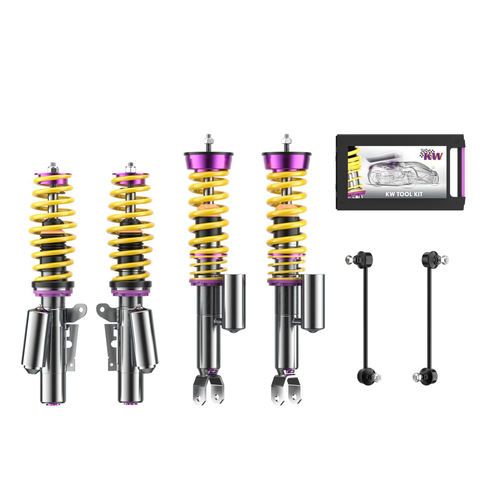 KW Coilover suspension V3 inox PORSCHE 911 (997) 07/2004-12/2013 (35271023)
