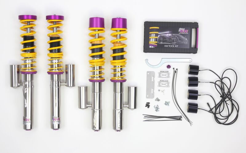 KW Coilover suspension V3 inox (incl. deactivation for electronic dampers) PORSCHE CAYMAN (987) 11/2005-12/2013