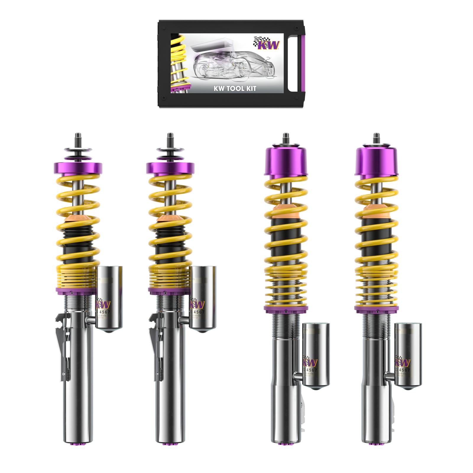 KW Coilover suspension V3 inox (incl. deactivation for electronic dampers) PORSCHE CAYMAN (987) 11/2005-12/2013