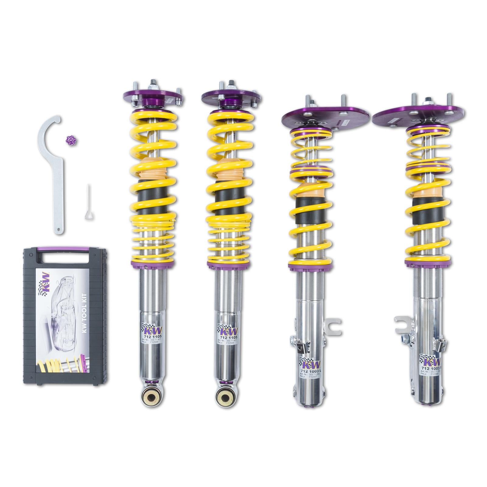KW Coilover suspension V3 Clubsport incl. top mounts PORSCHE 911 (964) 12/1988-09/1993 (35271818)