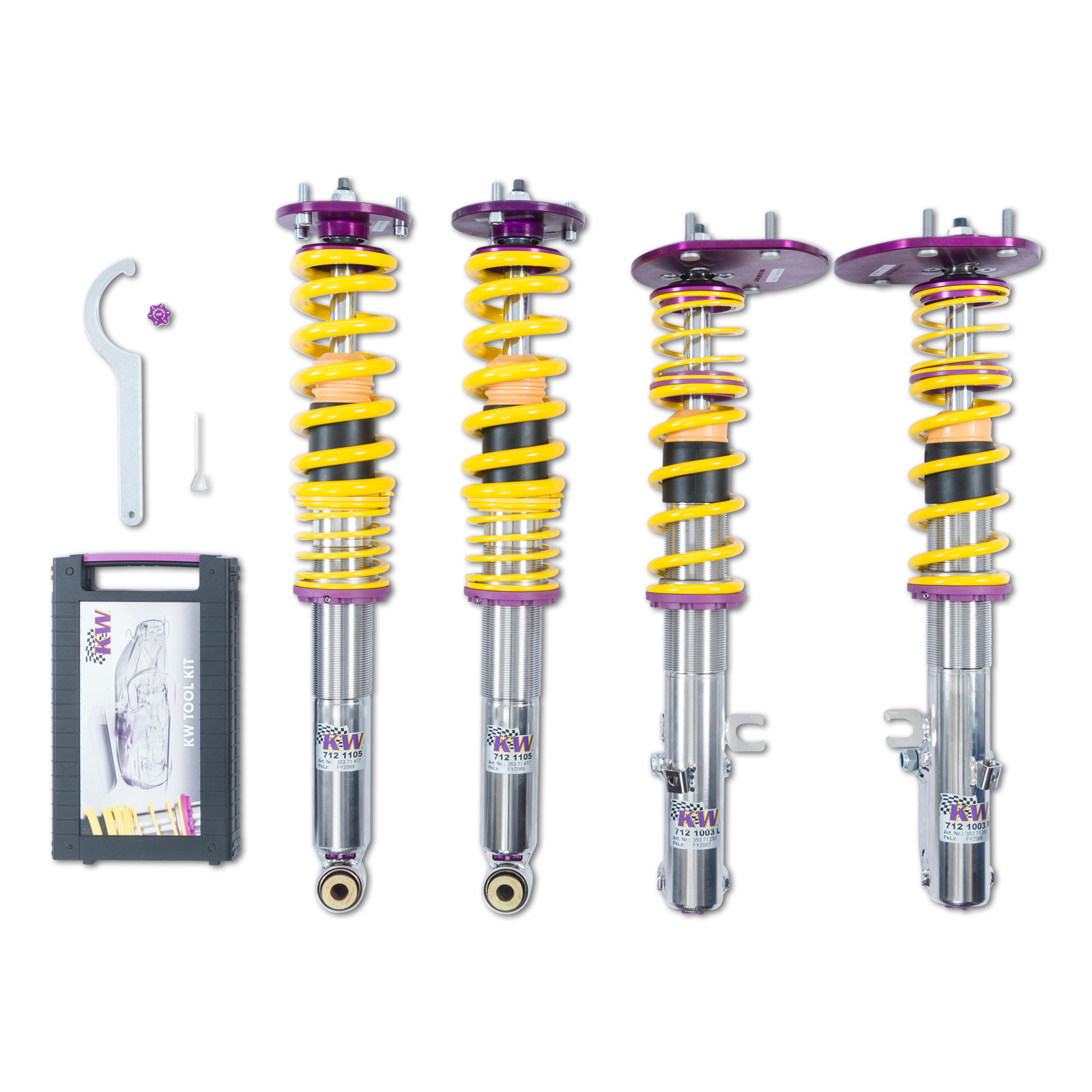 KW Coilover suspension V3 Clubsport incl. top mounts PORSCHE 911 (964) 12/1988-09/1993 (35271818)