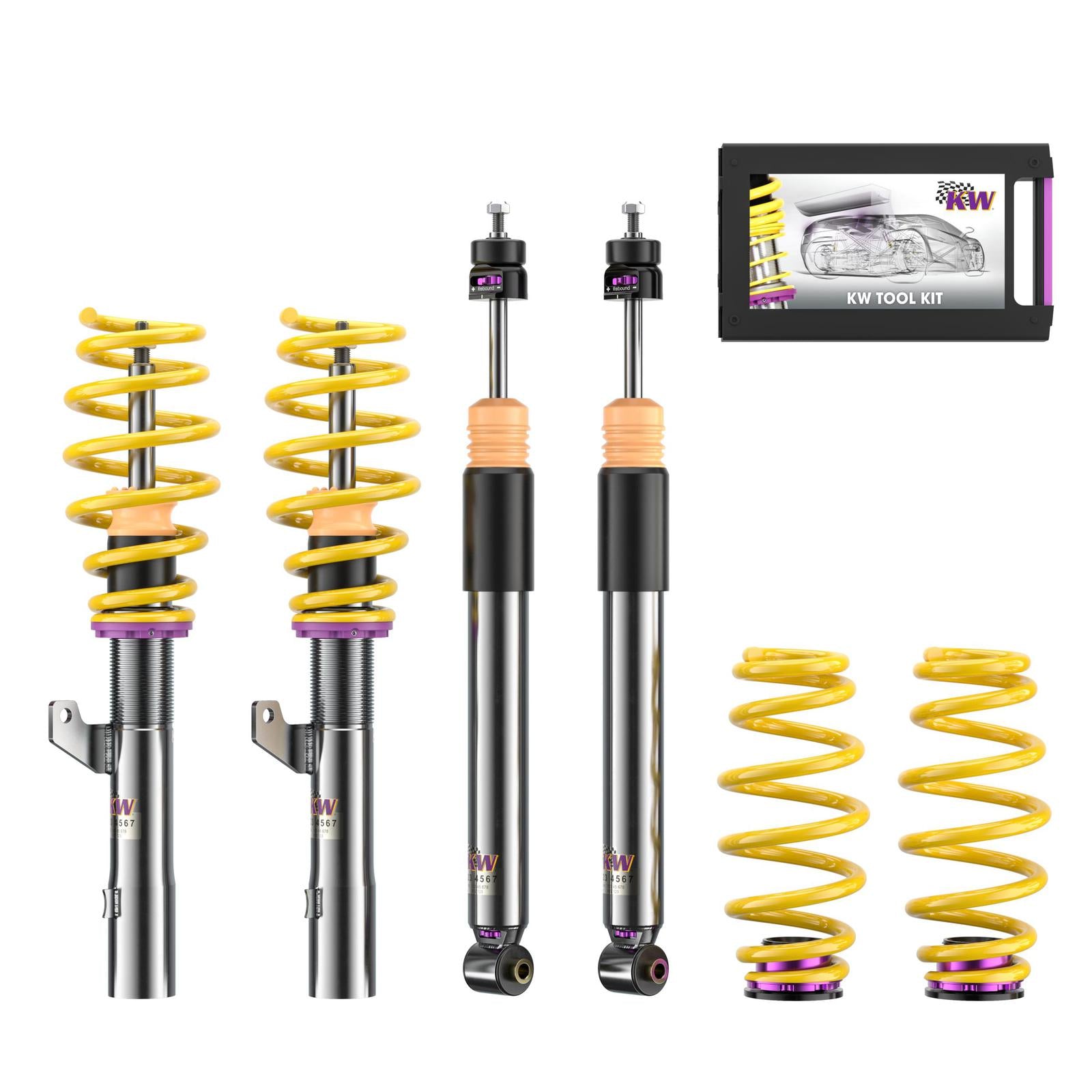 KW Coilover suspension V3 inox VW TOURAN (5T1) 05/2015- (352800AX)