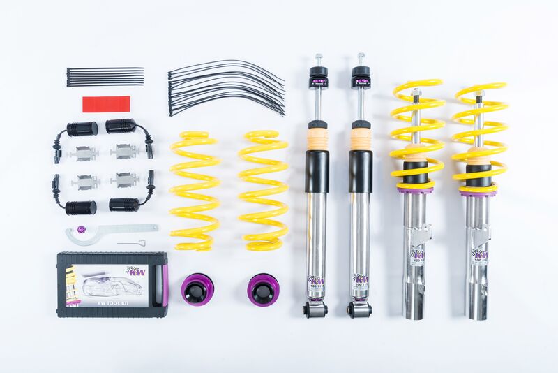 KW Coilover suspension V3 inox (incl. deactivation for electronic dampers) VW PASSAT Estate (3G5, CB5) 08/2014- (352800BS)