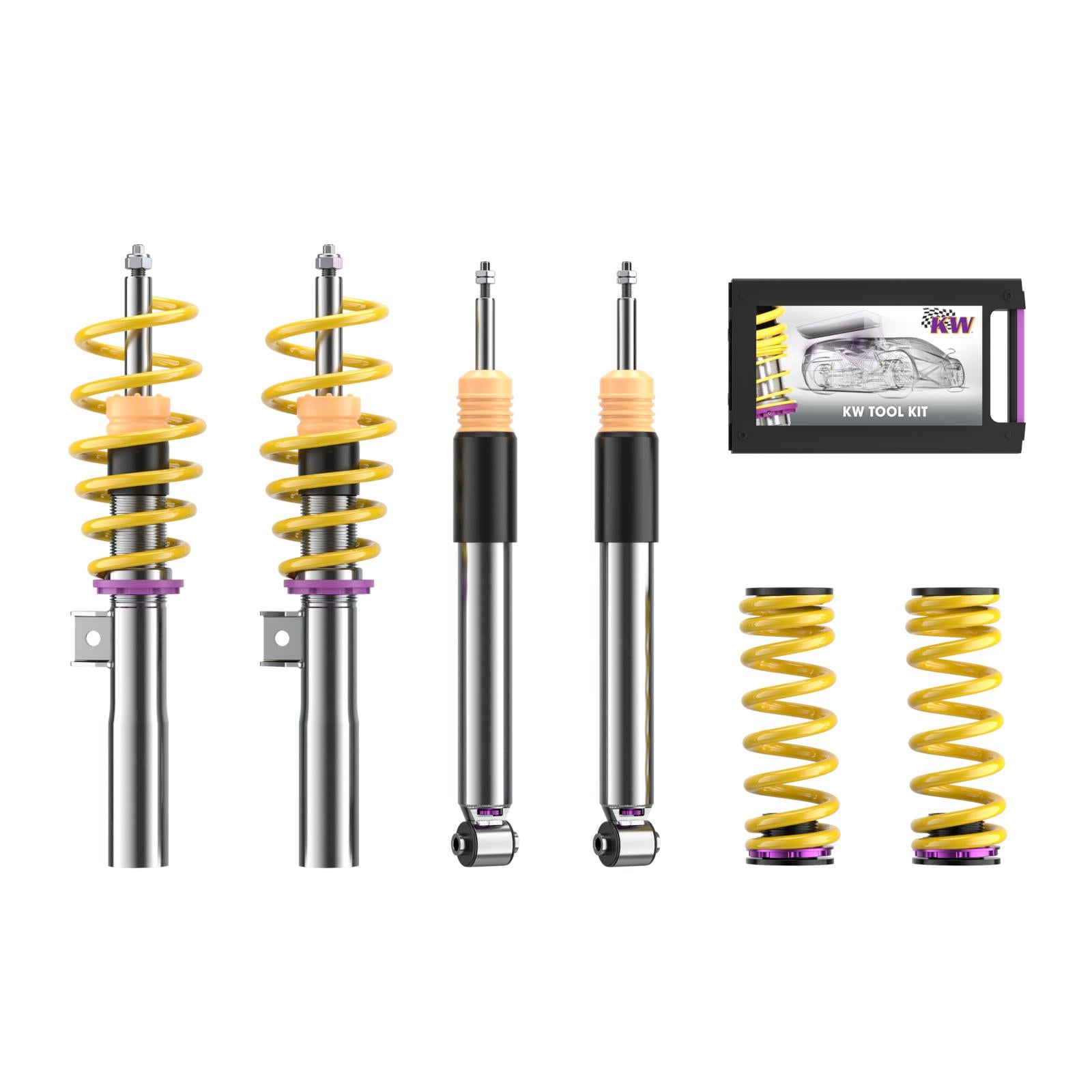KW Coilover suspension V3 inox (incl. deactivation for electronic dampers) VW ID.3 07/2020-