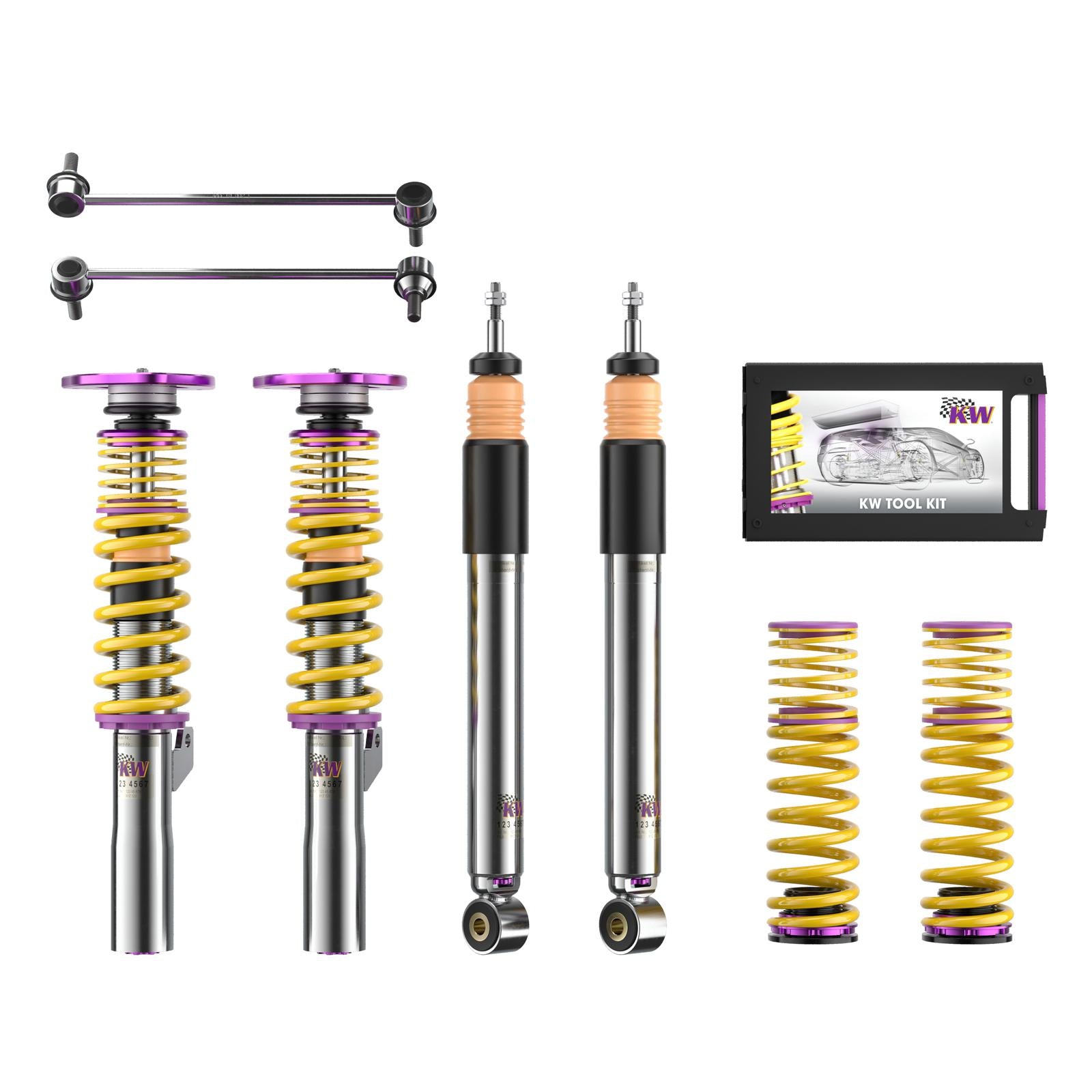 KW Coilover suspension V3 Clubsport incl. top mounts VW GOLF VI (5K1) 10/2008-12/2014