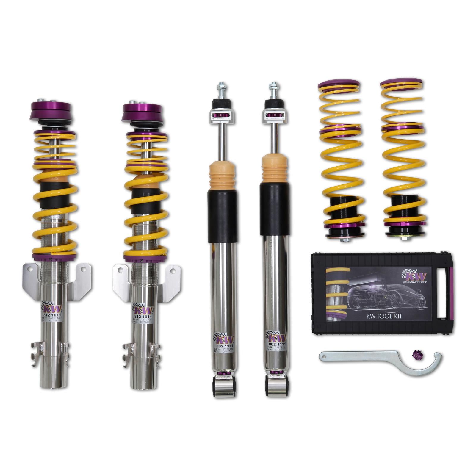 KW Coilover suspension V3 Clubsport incl. top mounts SEAT IBIZA Mk IV SPORTCOUPE (6J1, 6P5) 06/2008-12/2018 (35281815)