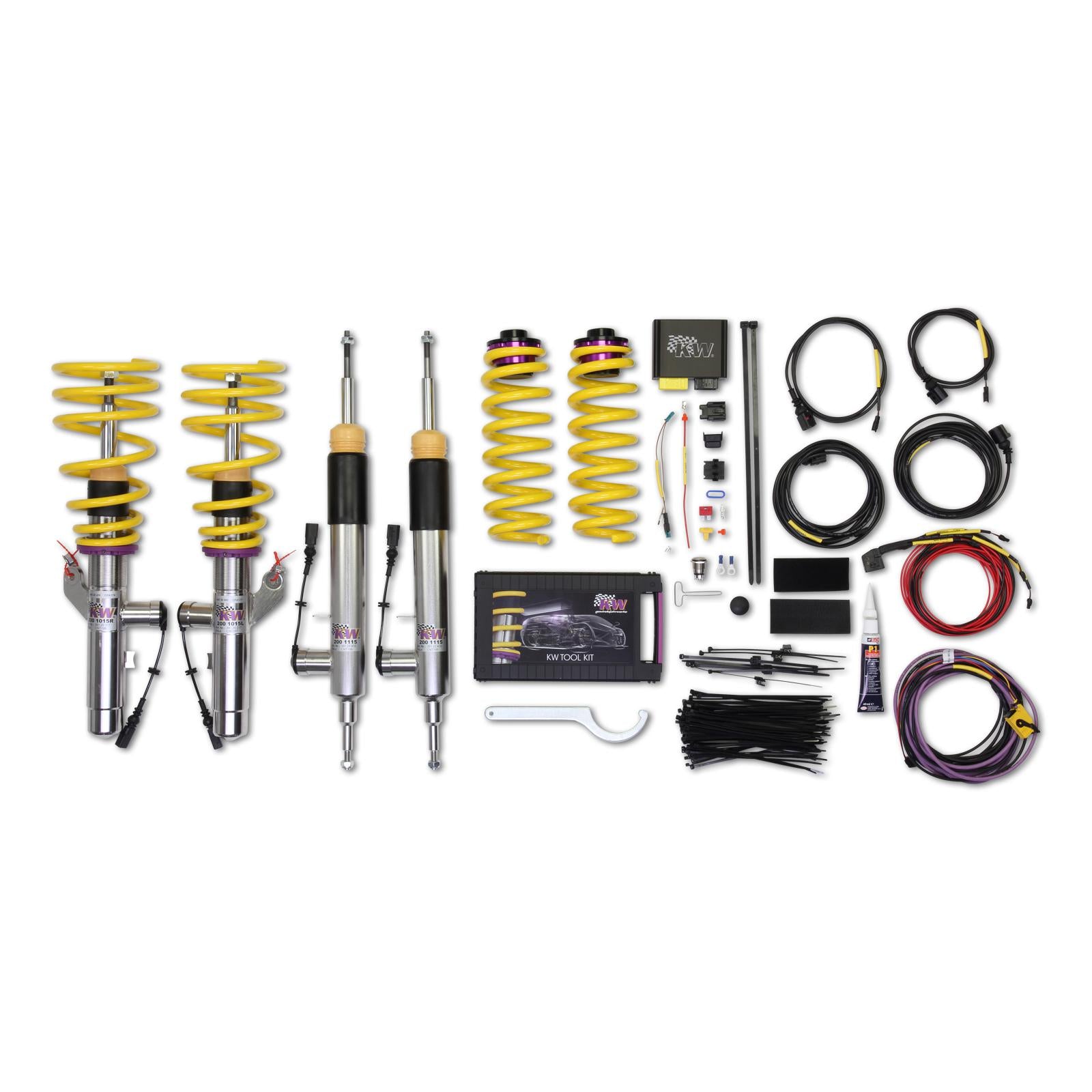 KW DDC - ECU coilovers inox BMW 1 (E81) 09/2006-09/2012