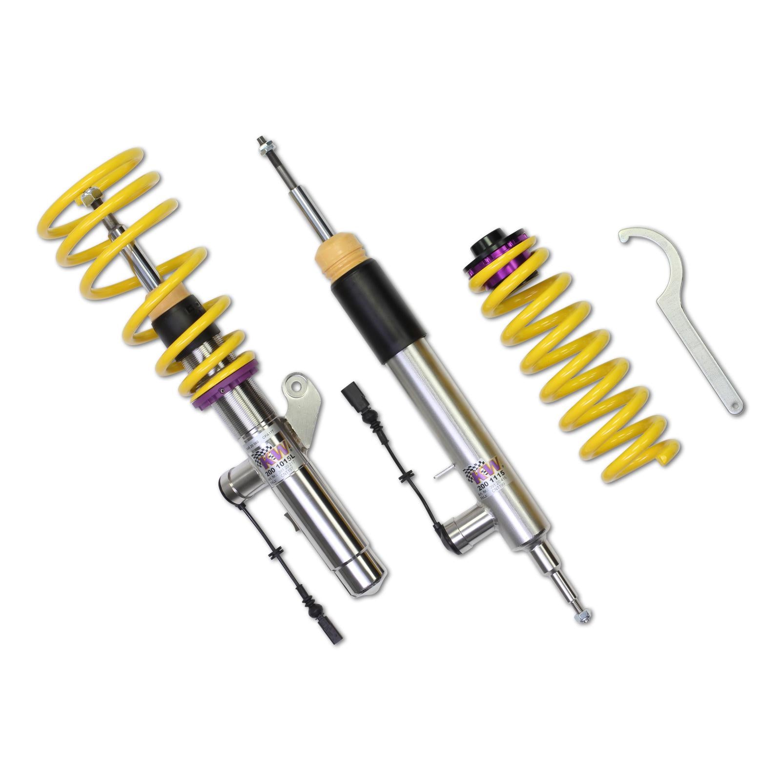 KW DDC - ECU coilovers inox BMW 1 (E81) 09/2006-09/2012
