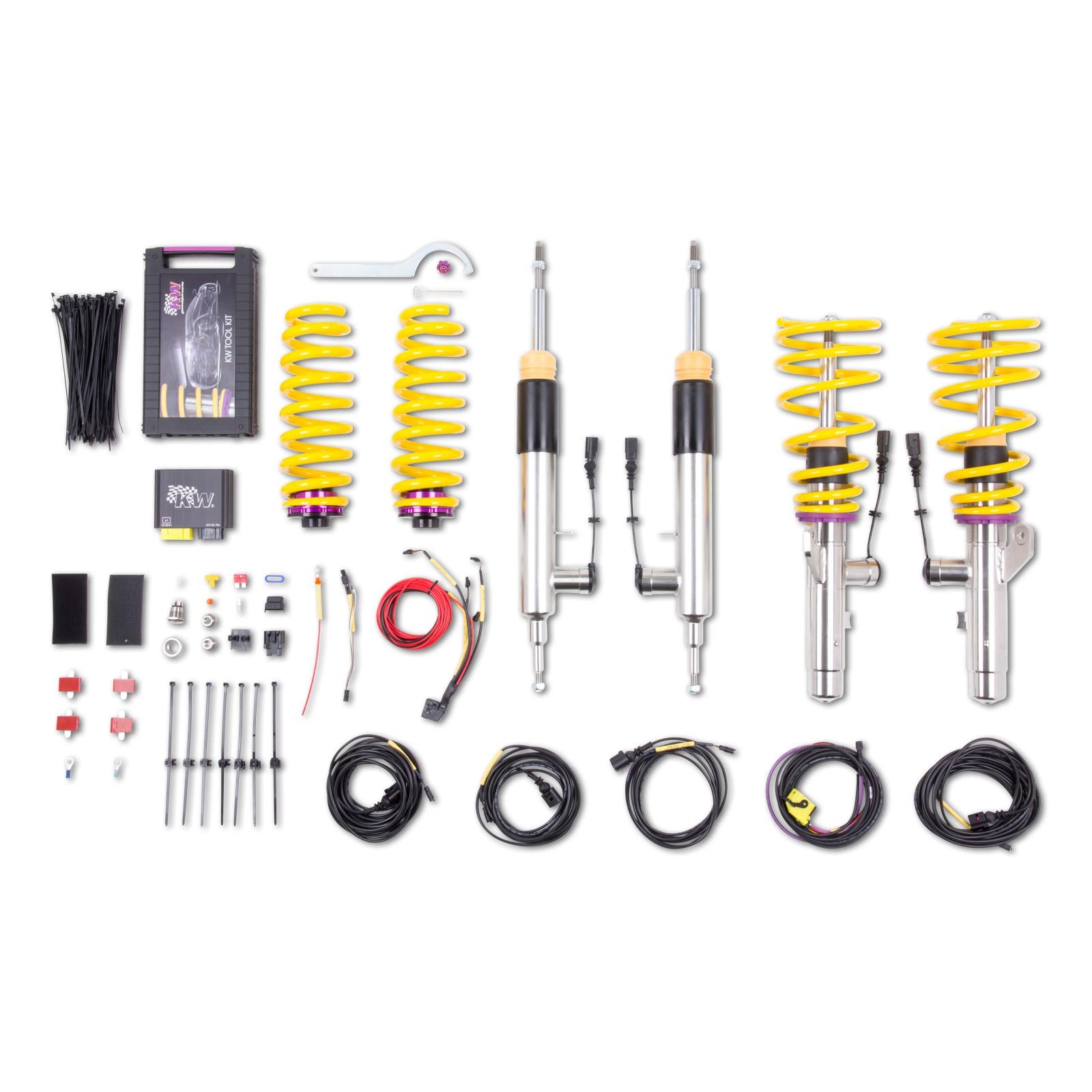 KW DDC - ECU coilovers inox BMW 3 Cabriolet (E93) 05/2006-12/2013 (39020007)