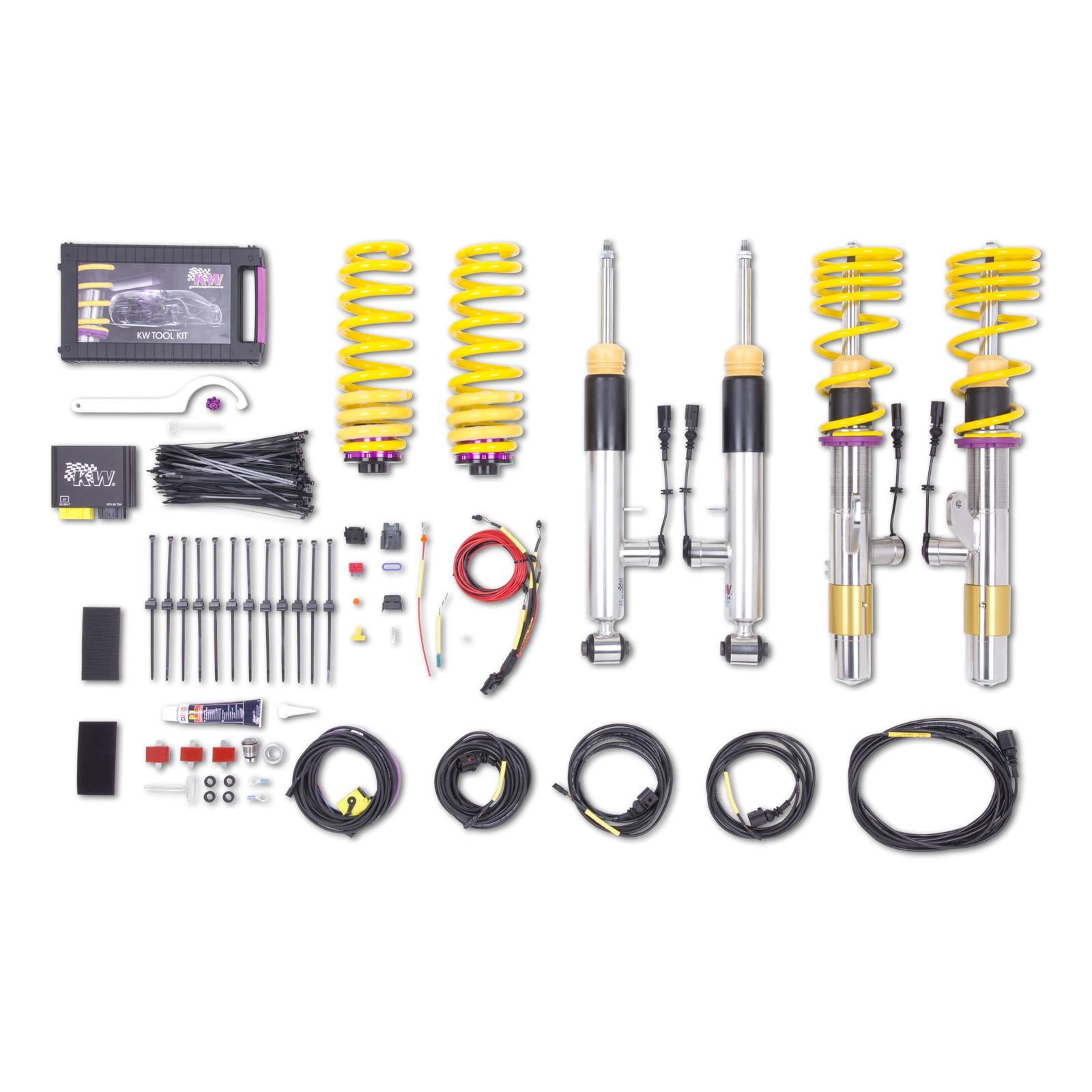 KW DDC - ECU coilovers inox BMW 2 Coupe (F22, F87) 10/2012- (39020015)
