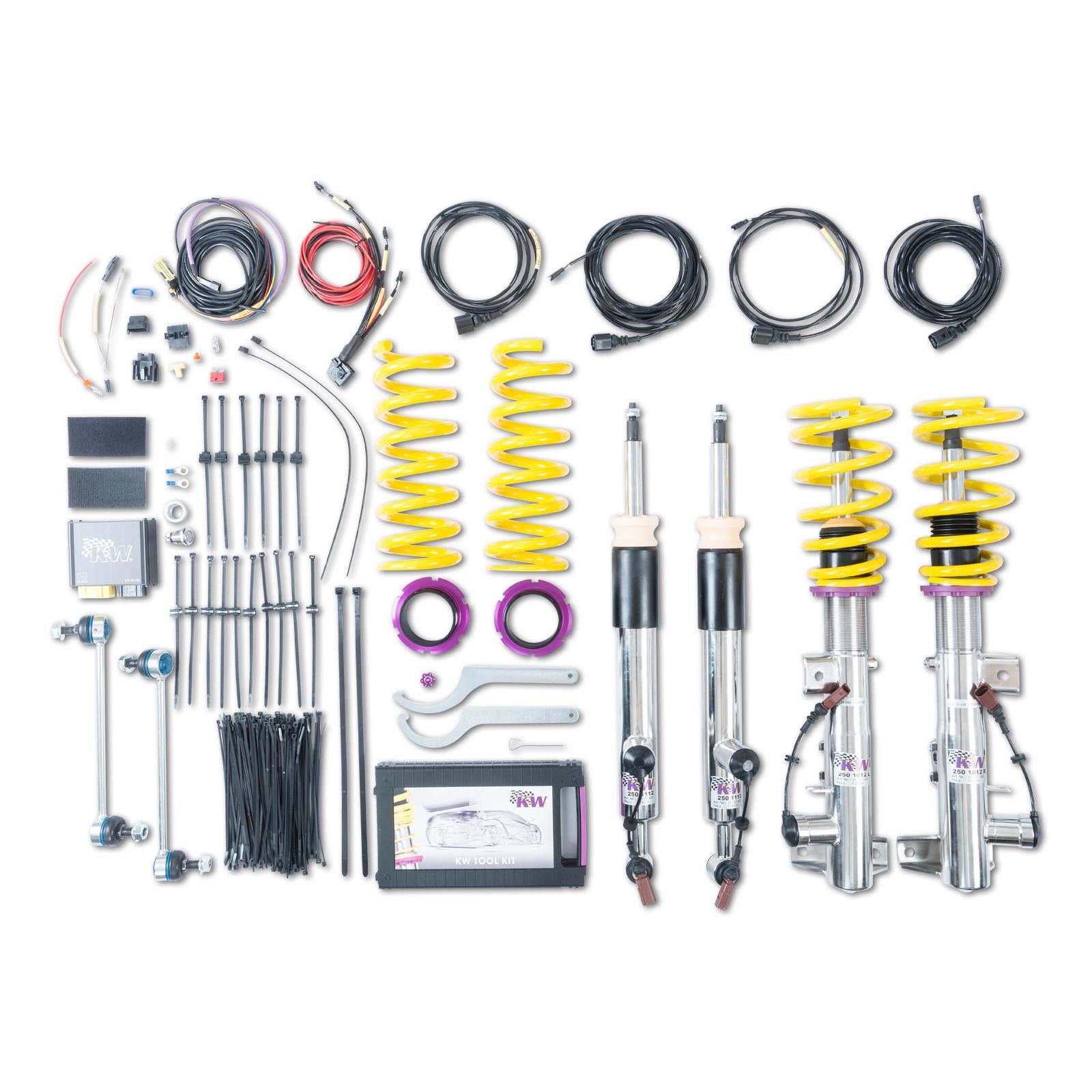 KW DDC - ECU coilovers inox MERCEDES-BENZ C-CLASS (W204) 01/2007-01/2015