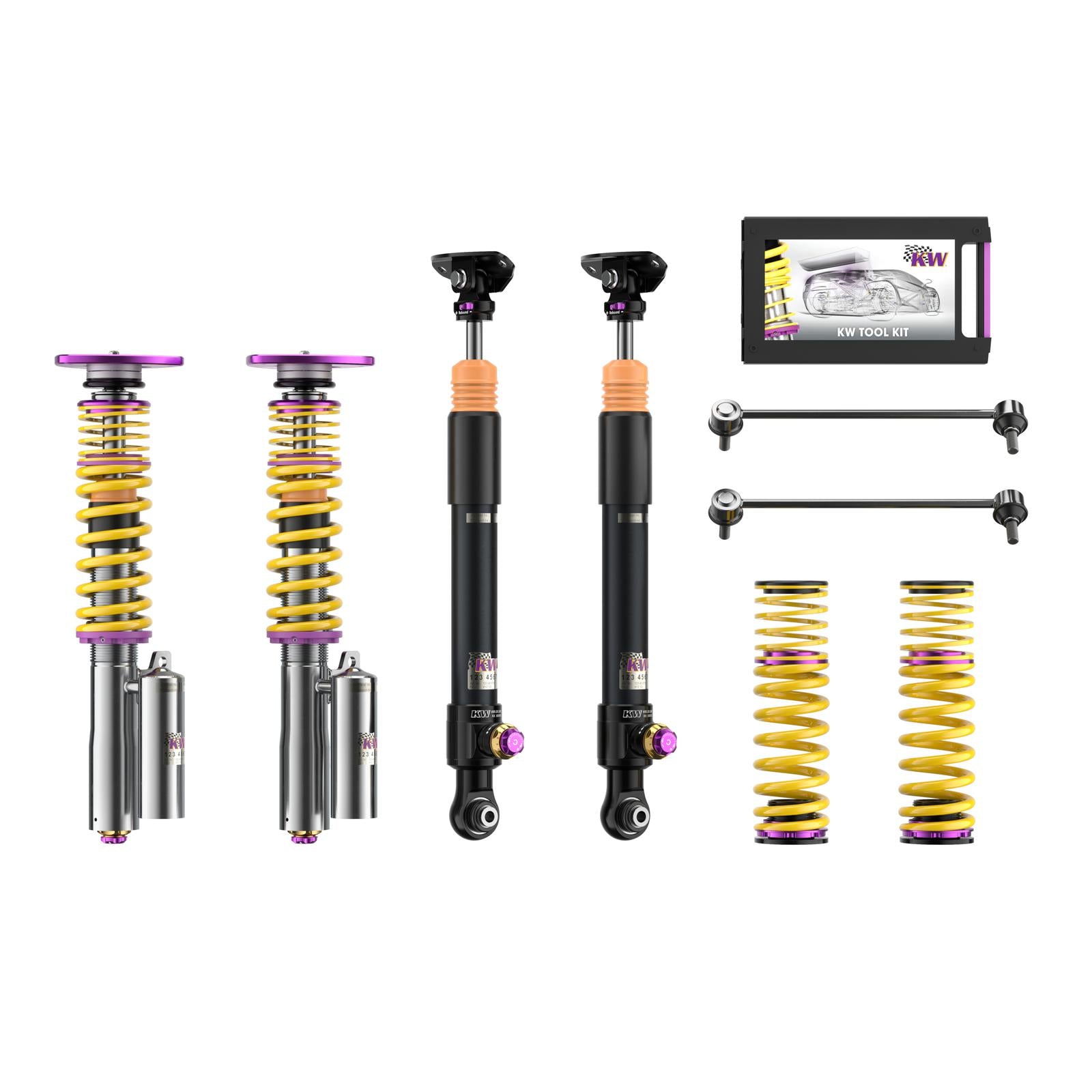 KW Coilover suspension V4 Clubsport incl. top mounts AUDI TT (FV3, FVP) 07/2014-