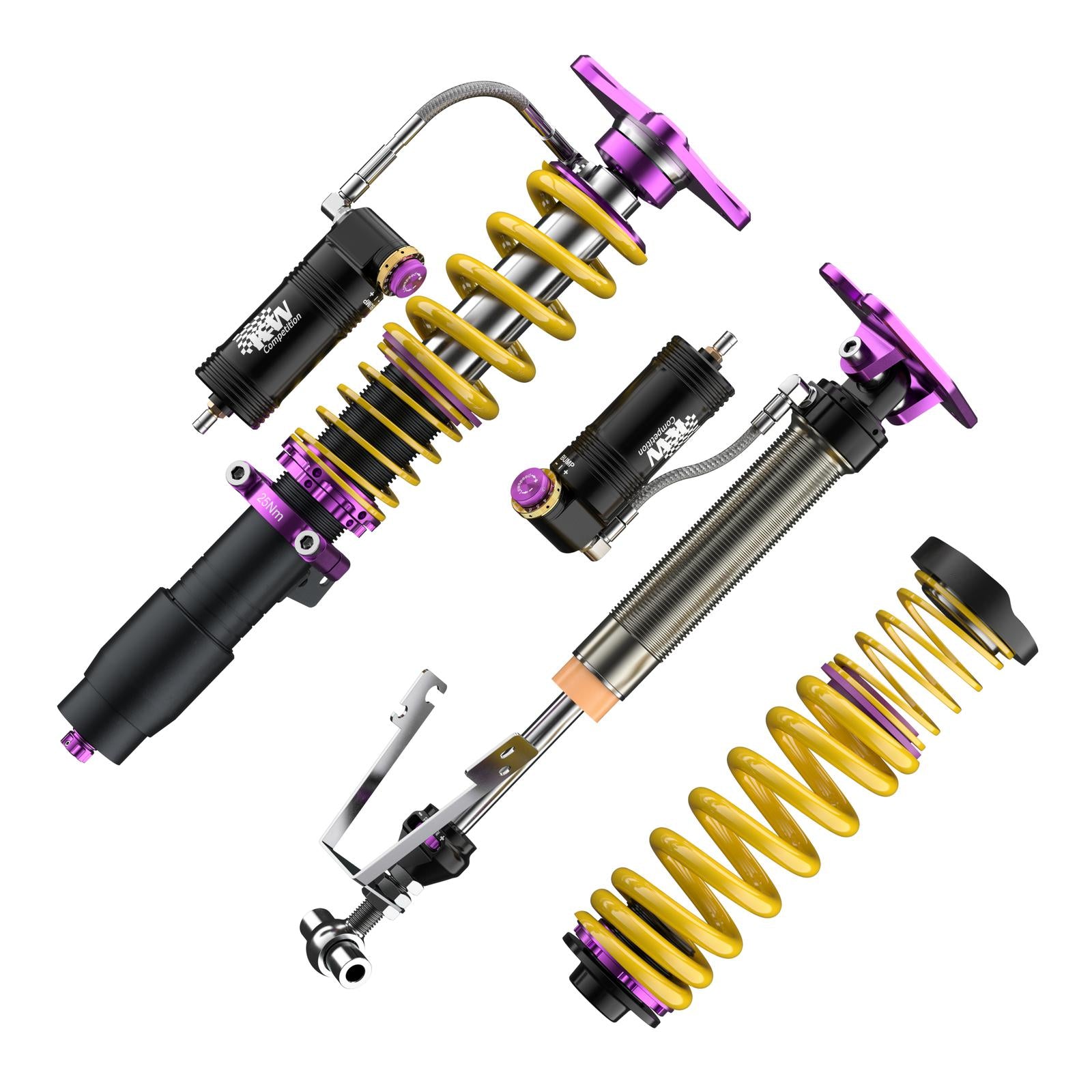 KW Coilover suspension V4 Racing incl. top mounts for BMW Series 2 Coupe (G42, G87) 08/2021- / Series 3 (G20, G80) / Series 4 Coupe (G22, G82) 07/2020-