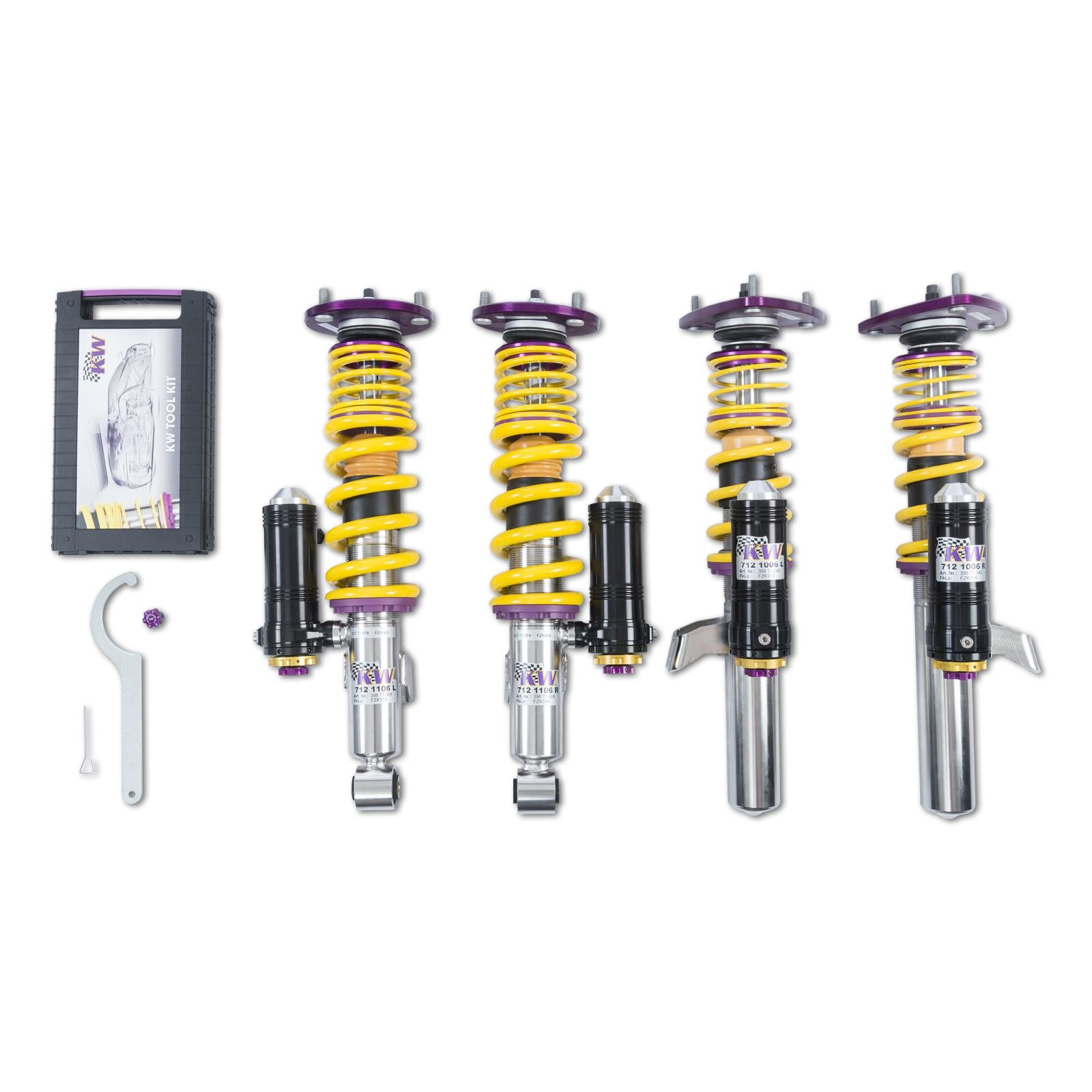 KW Coilover suspension V4 Clubsport incl. top mounts PORSCHE 911 (996) 09/1997-09/2005