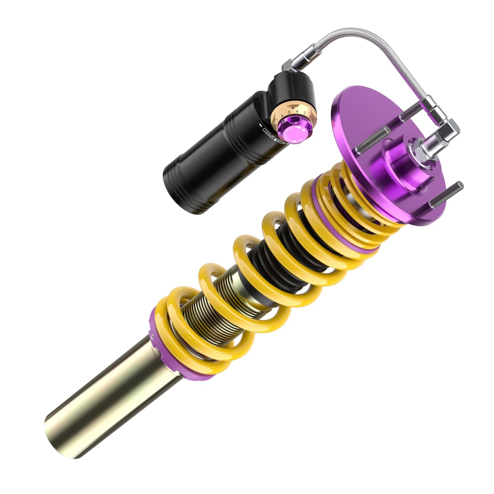 KW Coilover suspension V4 Clubsport incl. top mounts (incl. deactivation for electronic dampers) PORSCHE 718 CAYMAN (982) 04/2016-