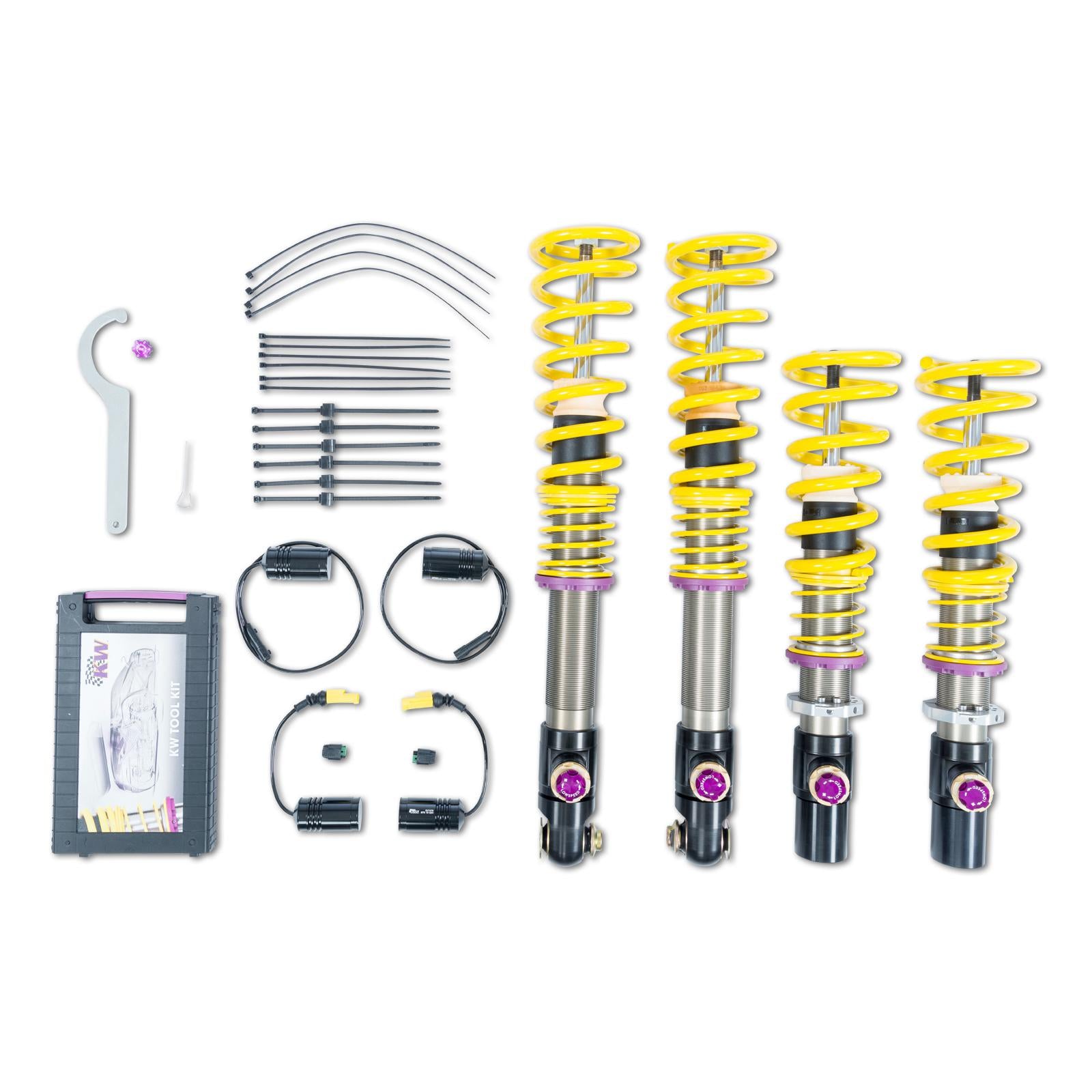 KW Coilover suspension V4 (incl. deactivation for electronic dampers) BMW 5 (G30, F90) 09/2016-