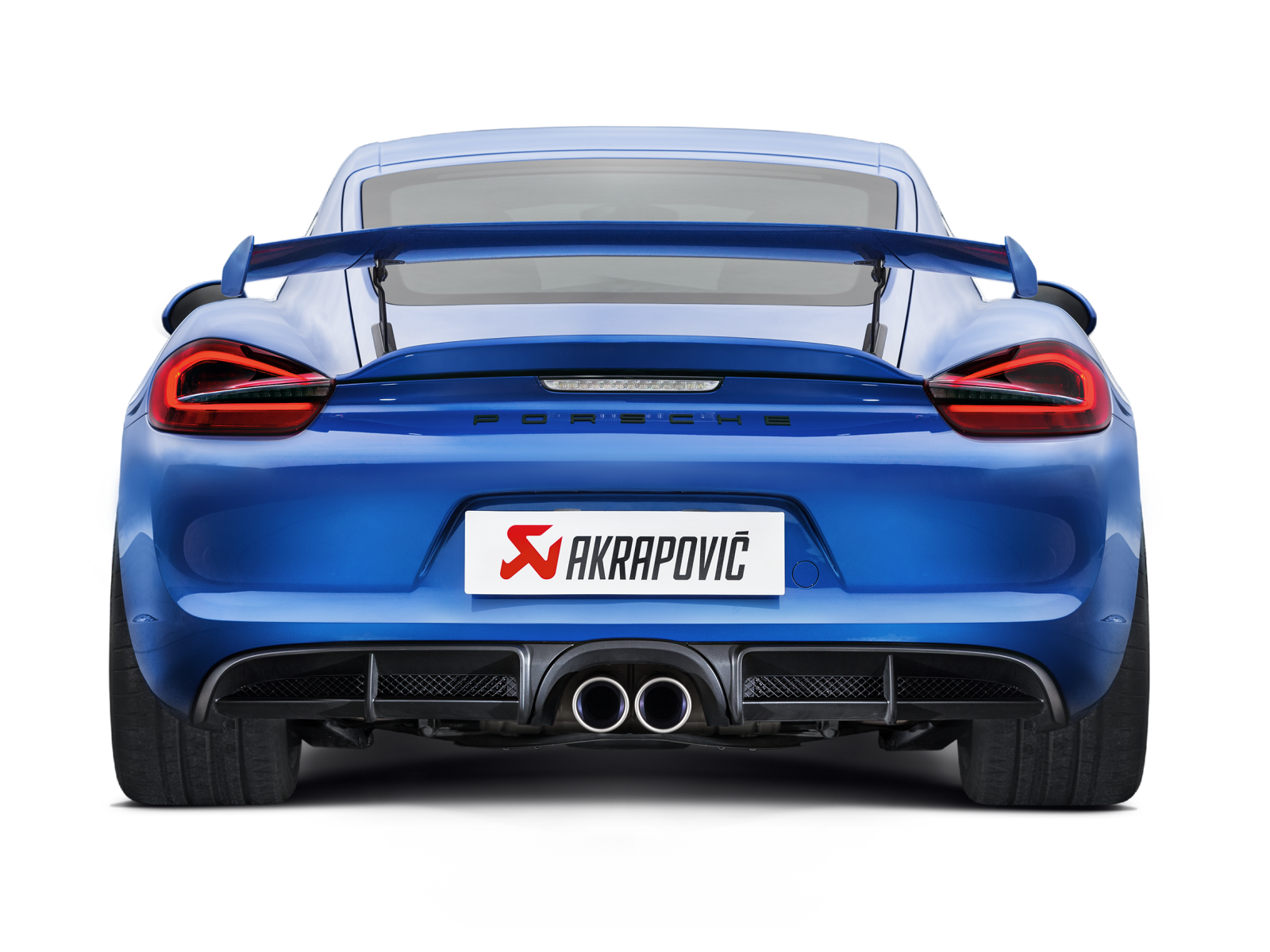 Akrapovic Porsche Cayman GT4 / Boxster Spyder (981) - Slip-On Line (Titanium)