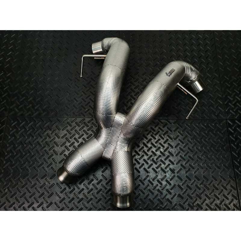 Redstar Stainless Steel (Heat Shielded) Race-X Exhaust for Mclaren 570S / 570GT / 540C