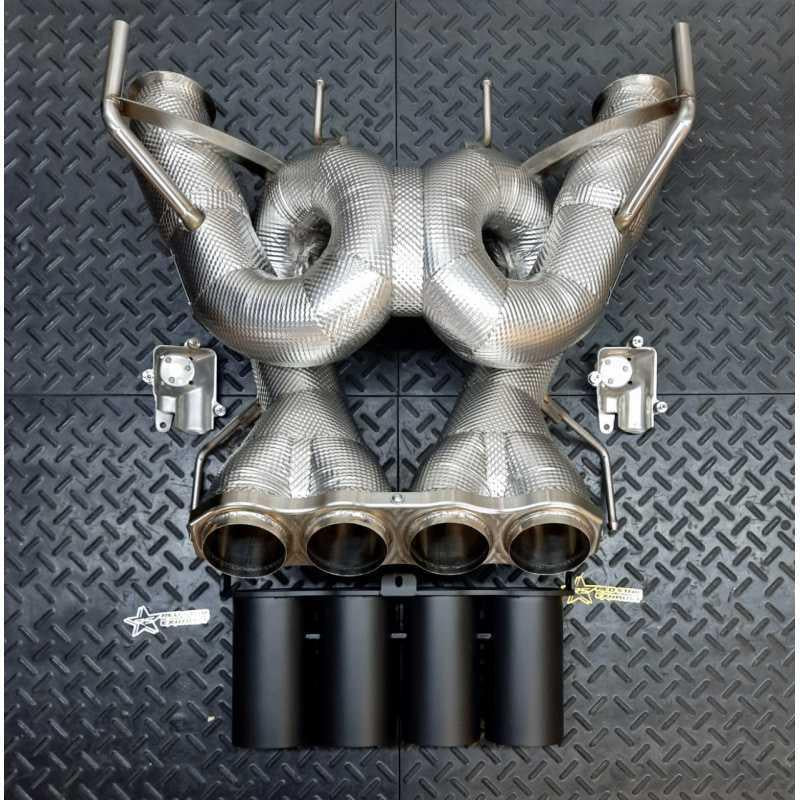 Redstar Inconel 3" (Heat Shielded) Exhaust for Mclaren 765LT (Reuse OE Tips)