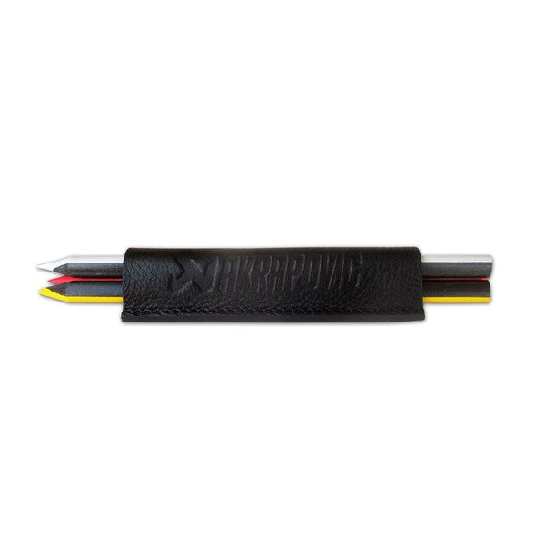 Akrapovic Leather Crayons case - Black