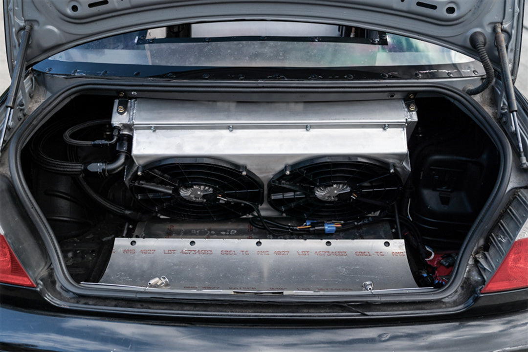 CSF Motorsport Dual-Pass Radiator with Shroud + 14" SPAL brushless fans & harnesses