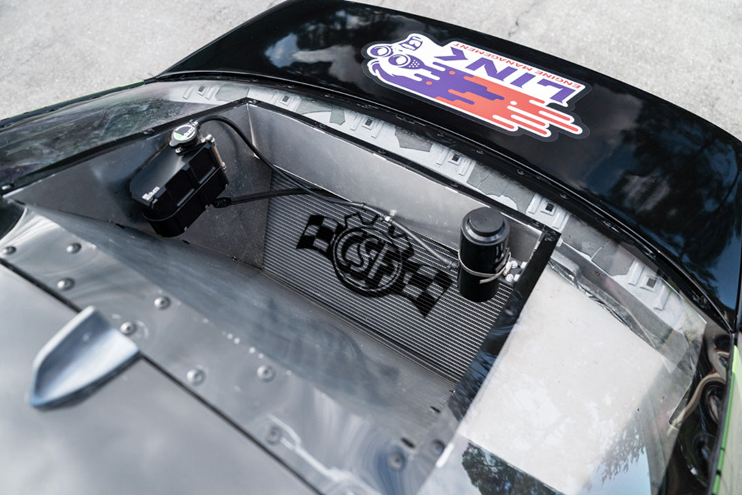 CSF Motorsport Dual-Pass Radiator with Shroud + 14" SPAL brushless fans & harnesses