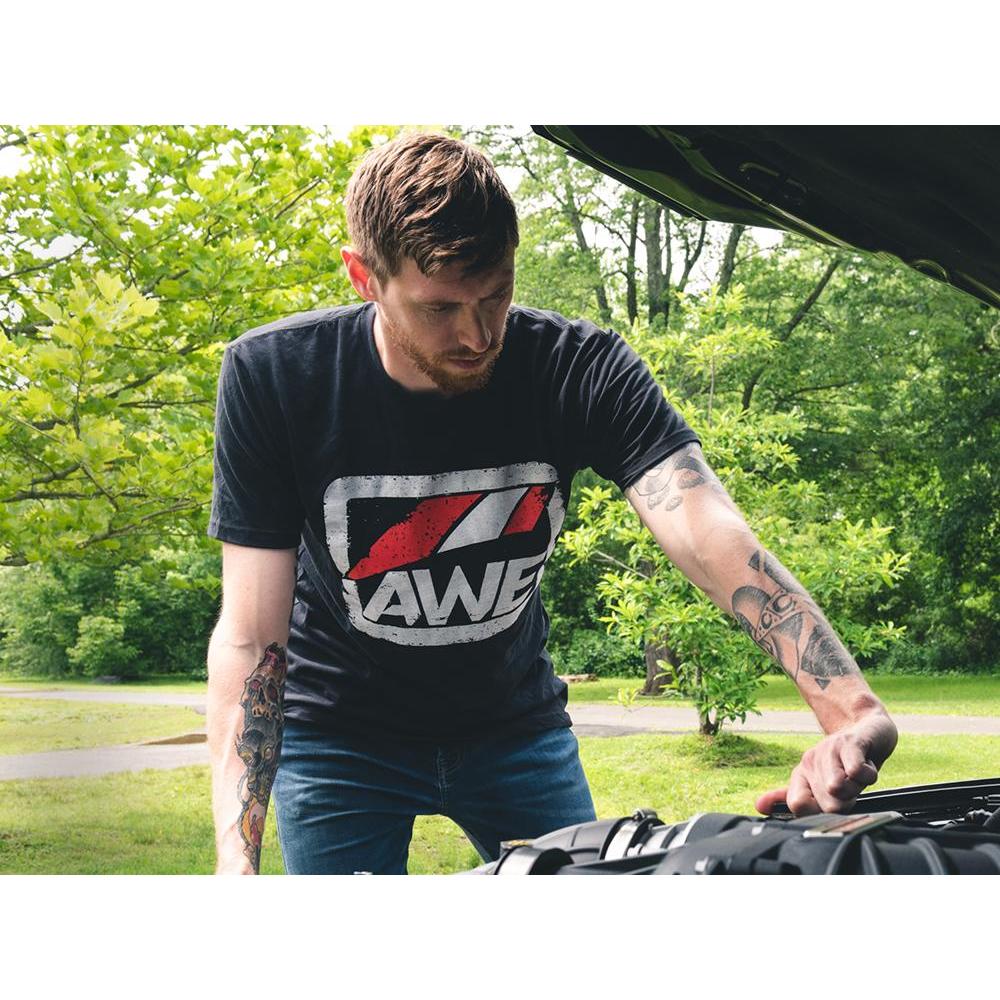 AWE Distressed Logo Tee