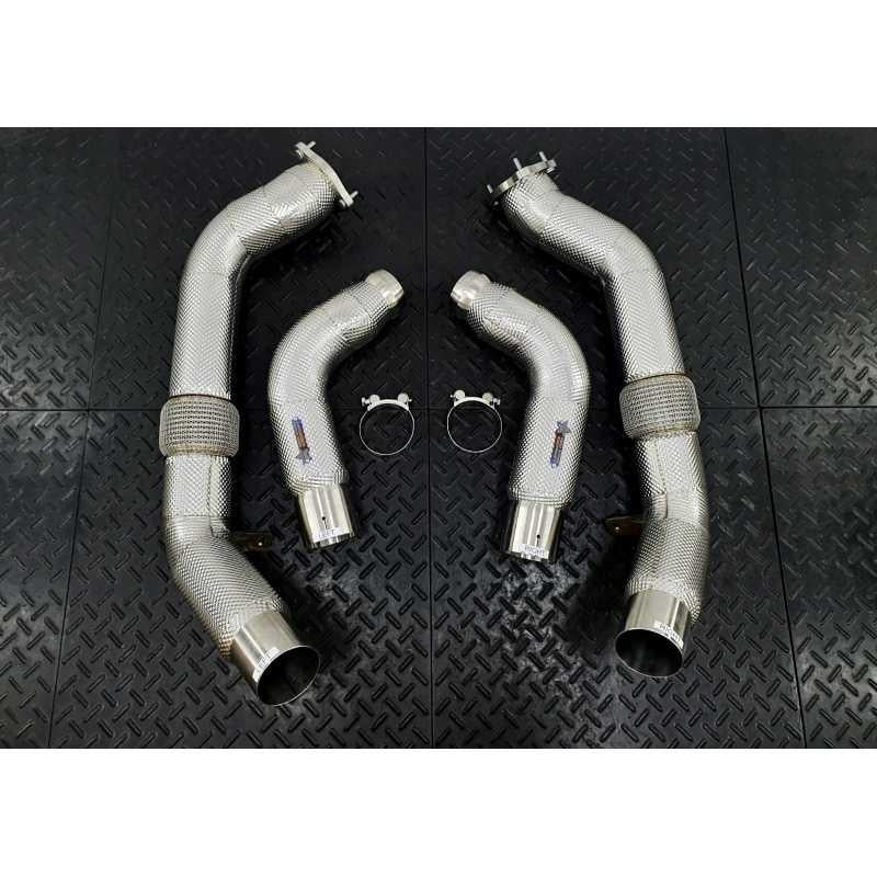 Redstar Secondary Downpipes for Porsche Panamera 971.1 2.9L