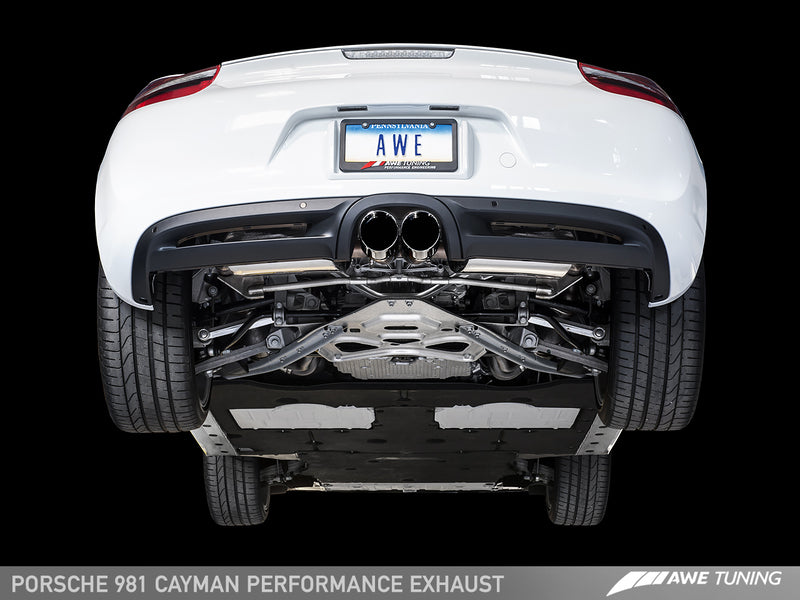 AWE PERFORMANCE EXHAUST FOR PORSCHE 981 CAYMAN