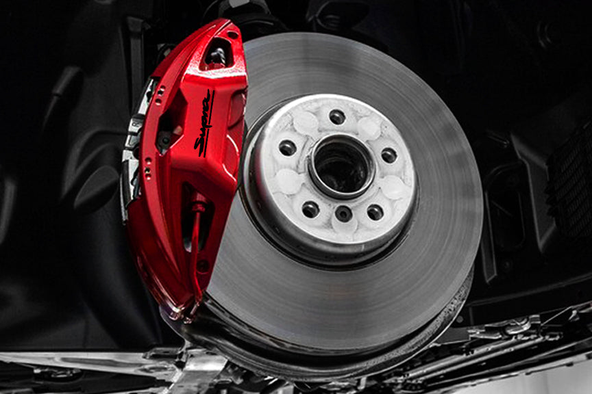 Goldenwrench Supply Toyota GR Supra 2020+ (A90) BLACKLINE Performance Brake Caliper Decal Sets