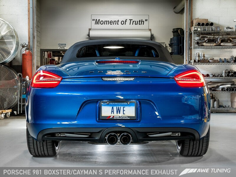 AWE Performance Exhaust For Porsche 981 Boxster/Cayman S