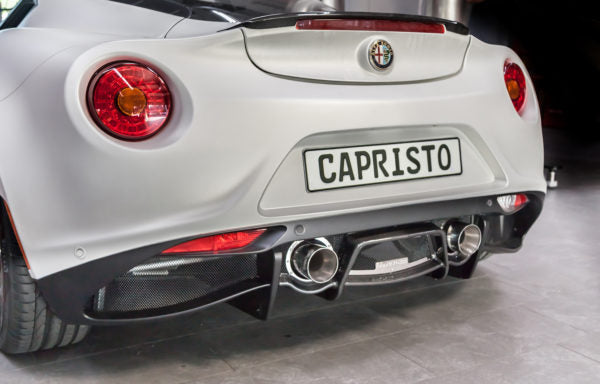 Capristo Free Flow Exhaust Kit (With Carbon Fibre Diffuser) To Suit Alfa Romeo 4C - 10AR04010000