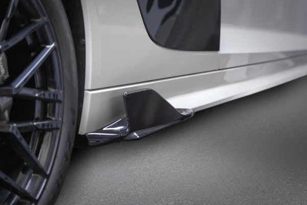 Capristo Carbon Fibre Side Fins To Suit Audi R8 V10 PLUS (2015-) - 03AU00810001KG