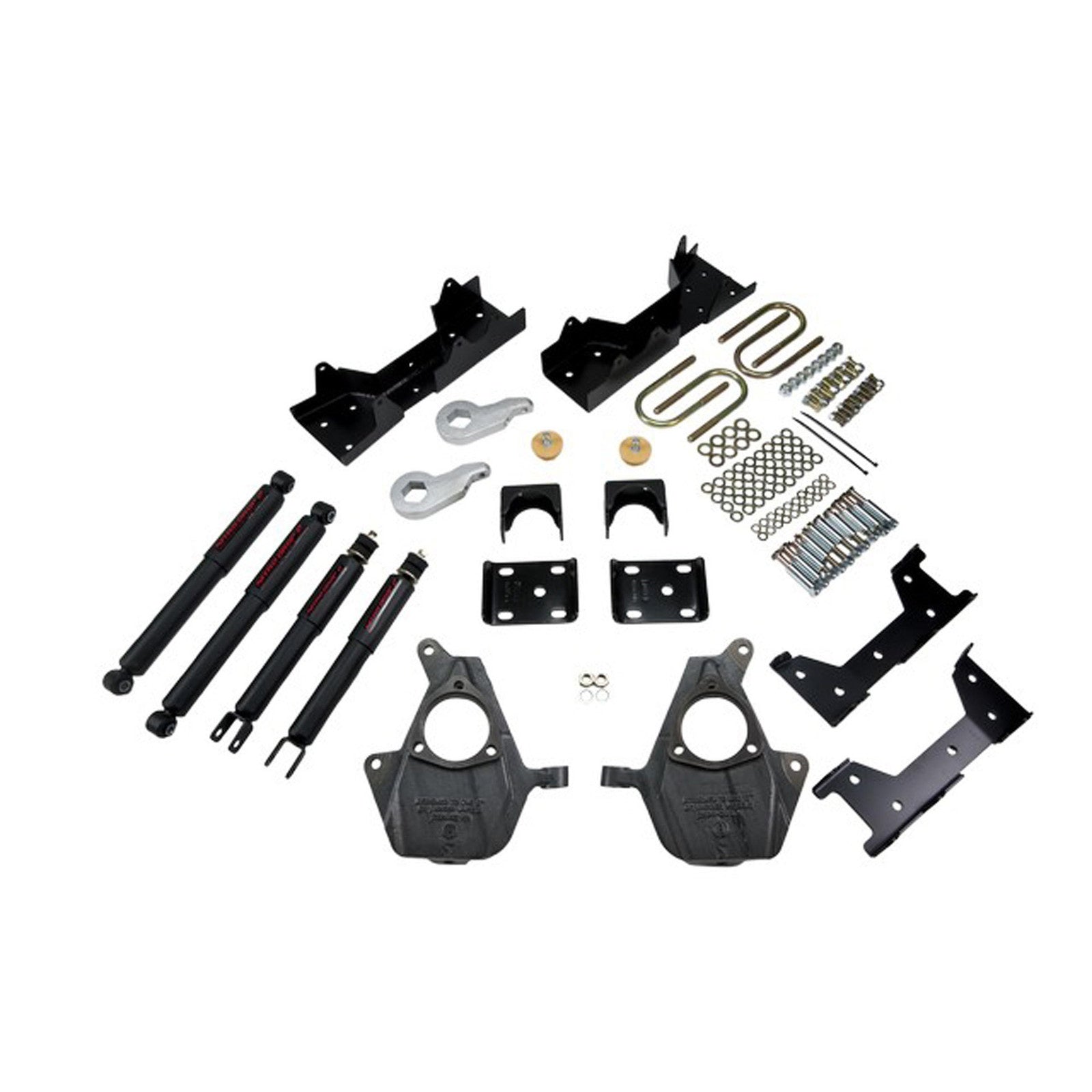 BELLTECH 657ND LOWERING KIT W/ ND2 SHOCKS (FRONT TORSION BAR SUSPENSION ONLY)